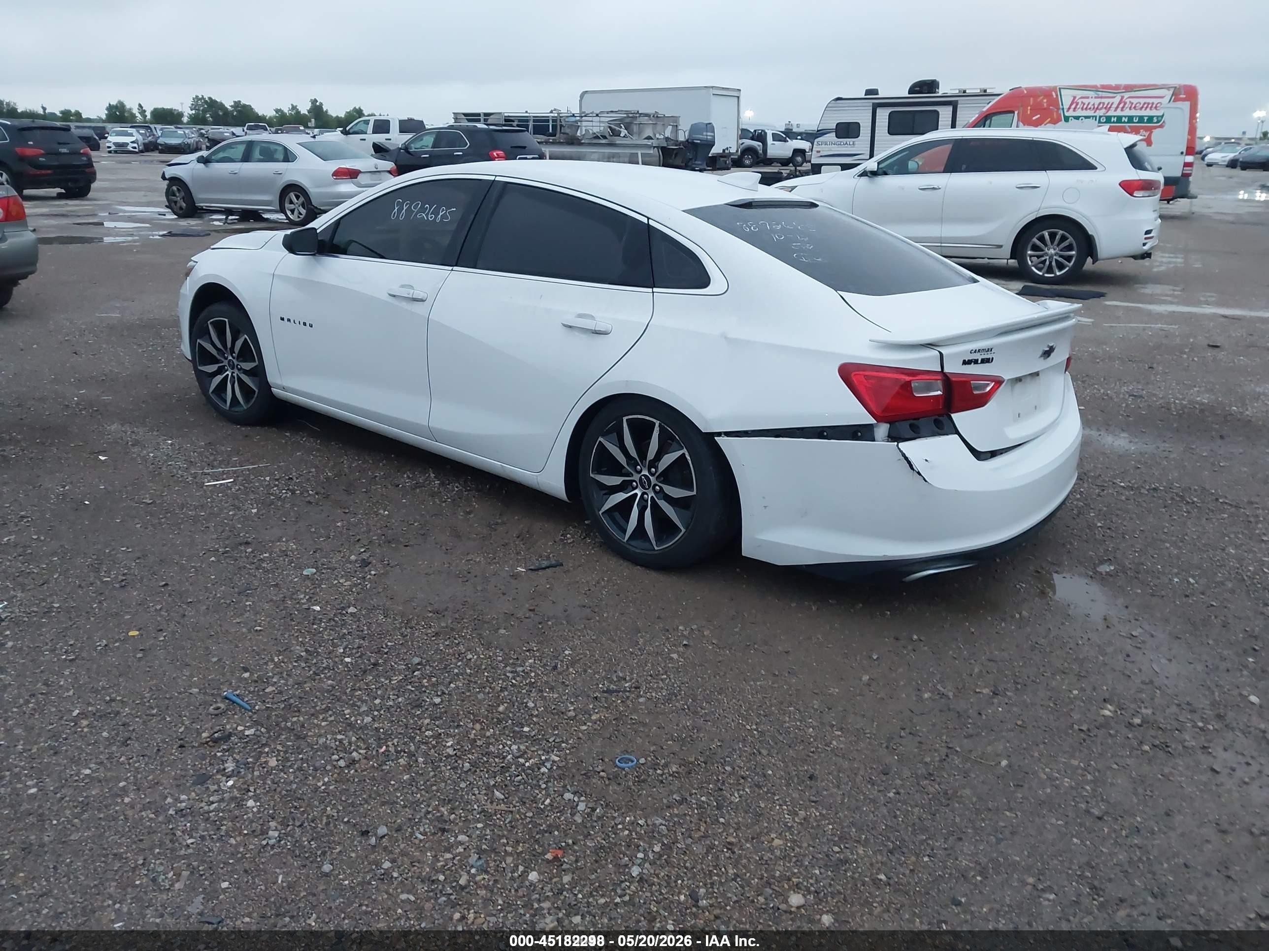 2020 Chevrolet Malibu Fwd Rs White vin: 1G1ZG5STXLF148318