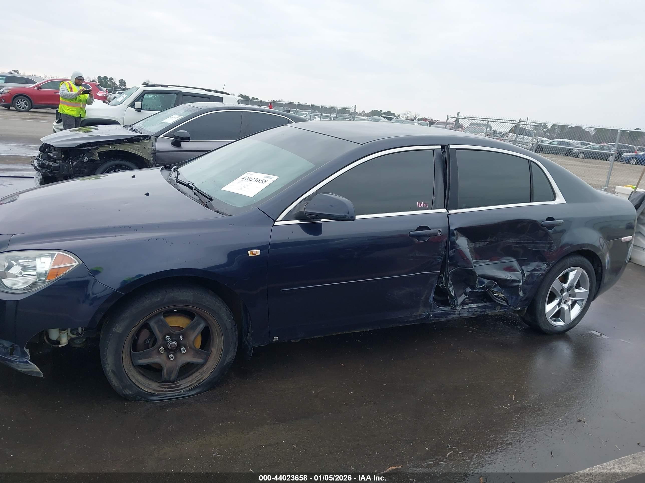 2008 Chevrolet Malibu Lt Dark Blue vin: 1G1ZH57B08F159641