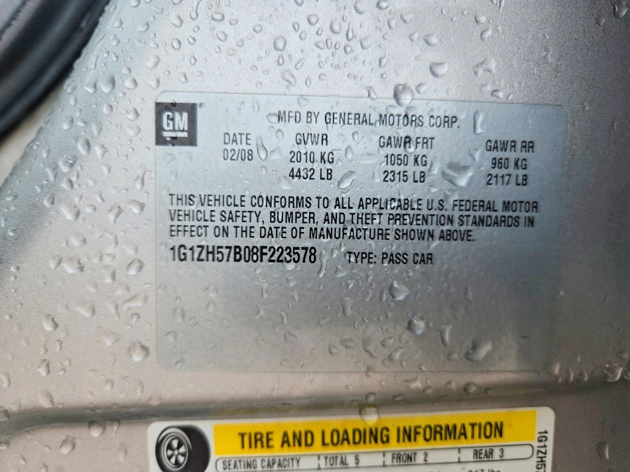 2008 Chevrolet Malibu 1lt Silver vin: 1G1ZH57B08F223578