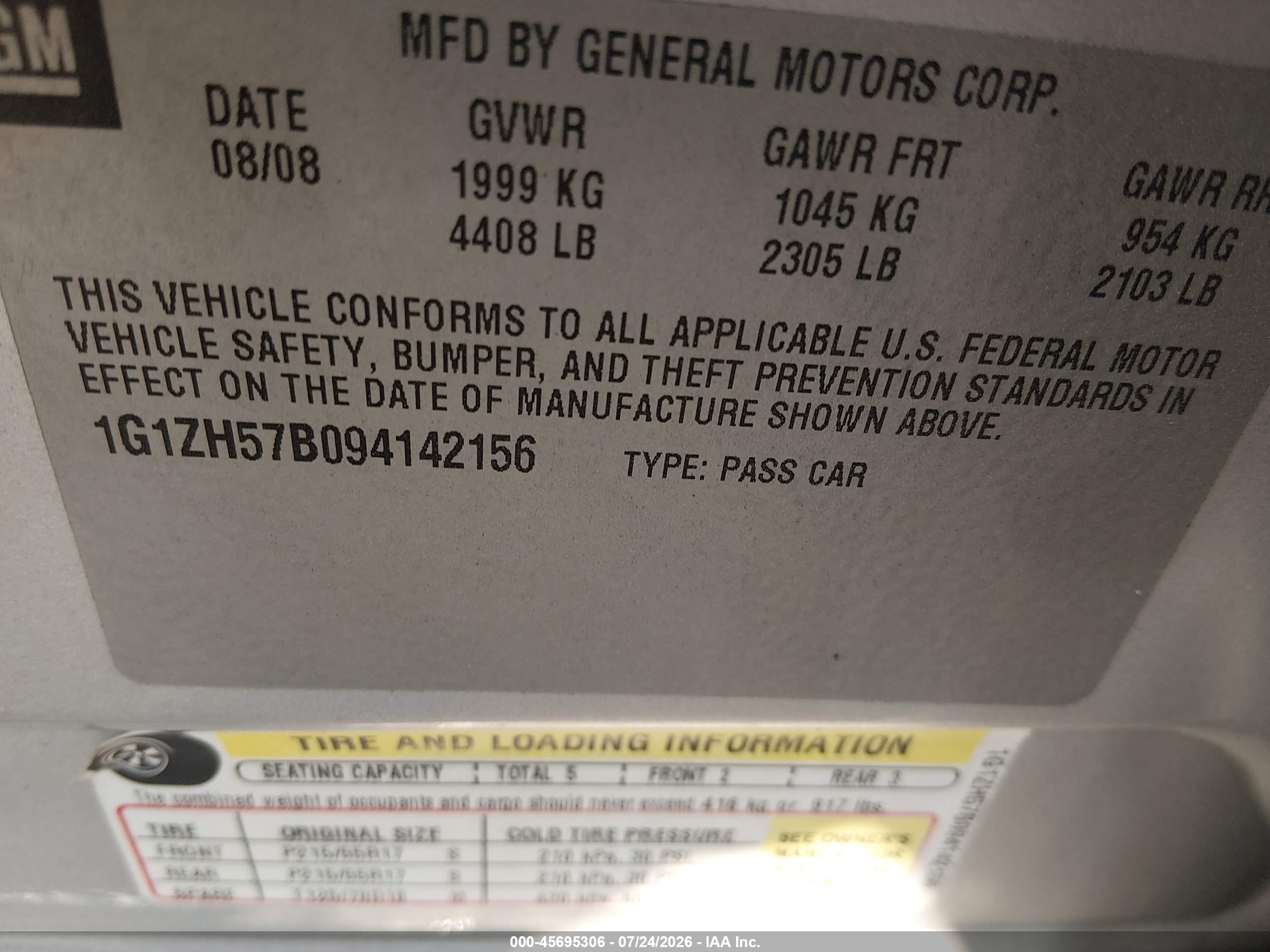 2009 Chevrolet Malibu Lt Серебряный vin: 1G1ZH57B094142156