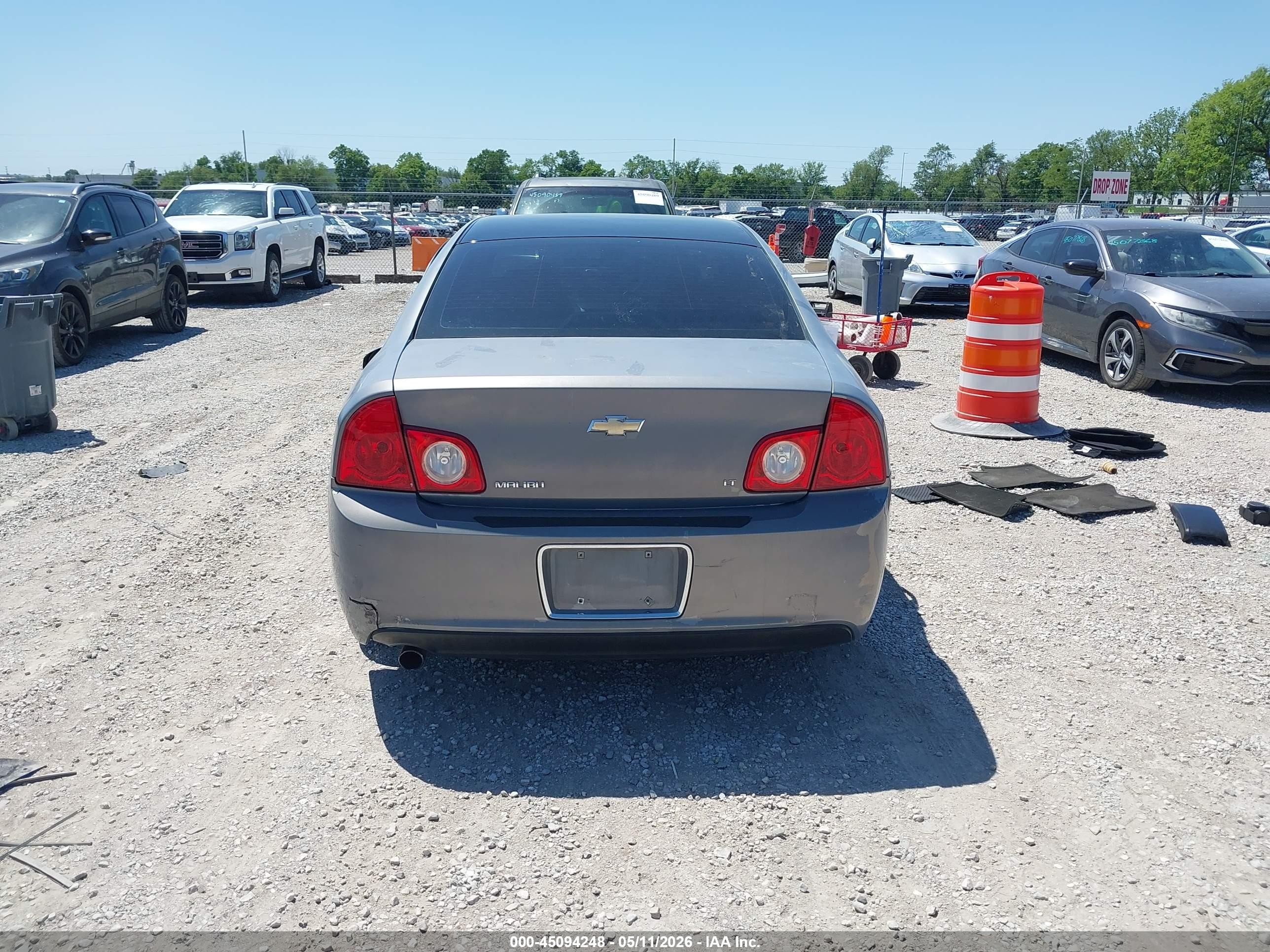 2009 Chevrolet Malibu Lt Gray vin: 1G1ZH57B09F111395