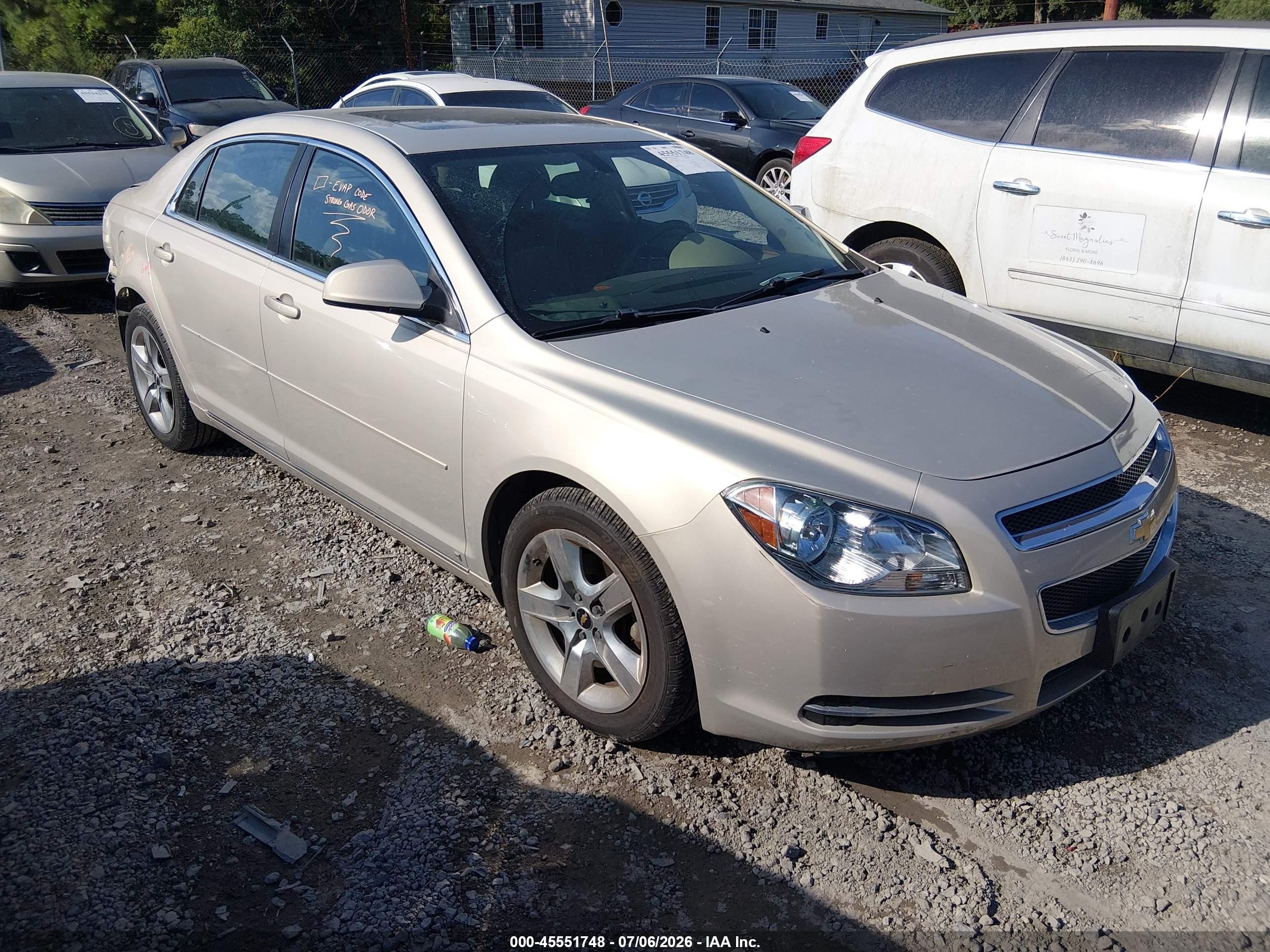 2009 Chevrolet Malibu Lt Beige vin: 1G1ZH57B09F187604