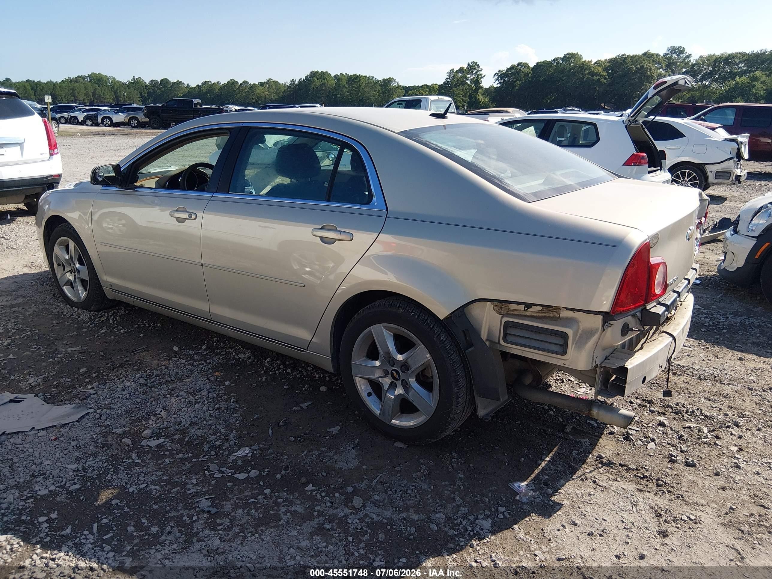 2009 Chevrolet Malibu Lt Beige vin: 1G1ZH57B09F187604