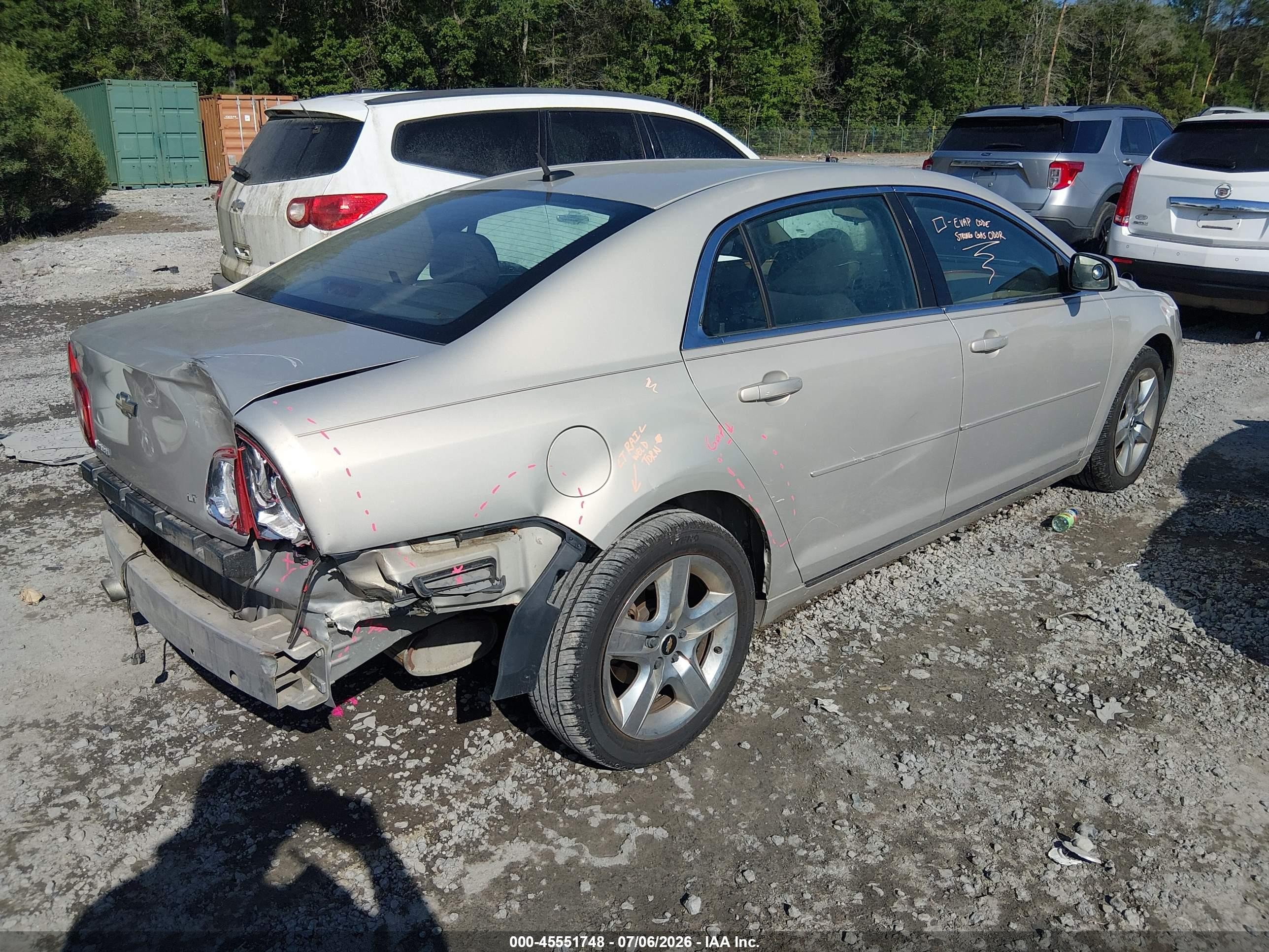 2009 Chevrolet Malibu Lt Beige vin: 1G1ZH57B09F187604