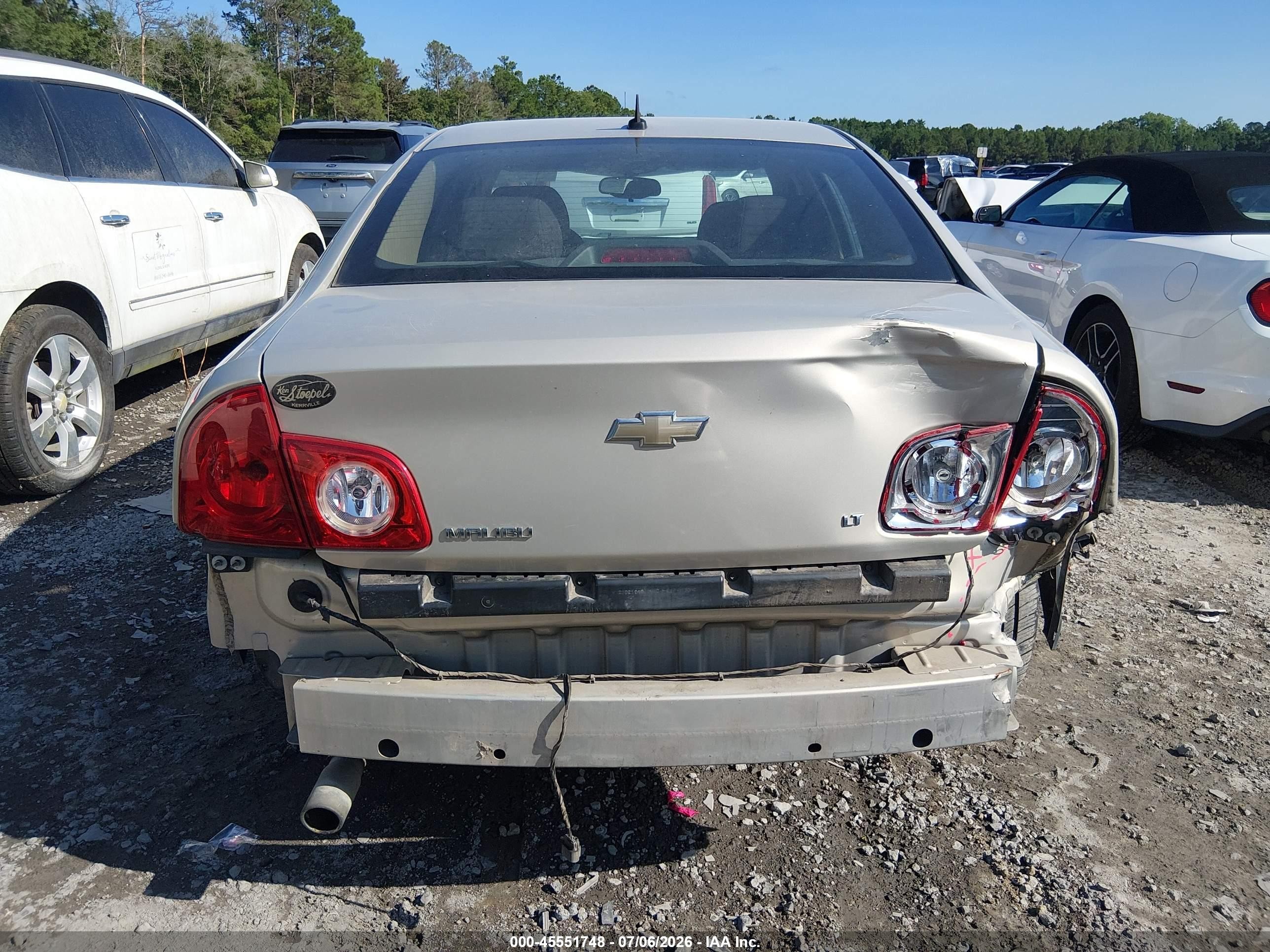 2009 Chevrolet Malibu Lt Beige vin: 1G1ZH57B09F187604
