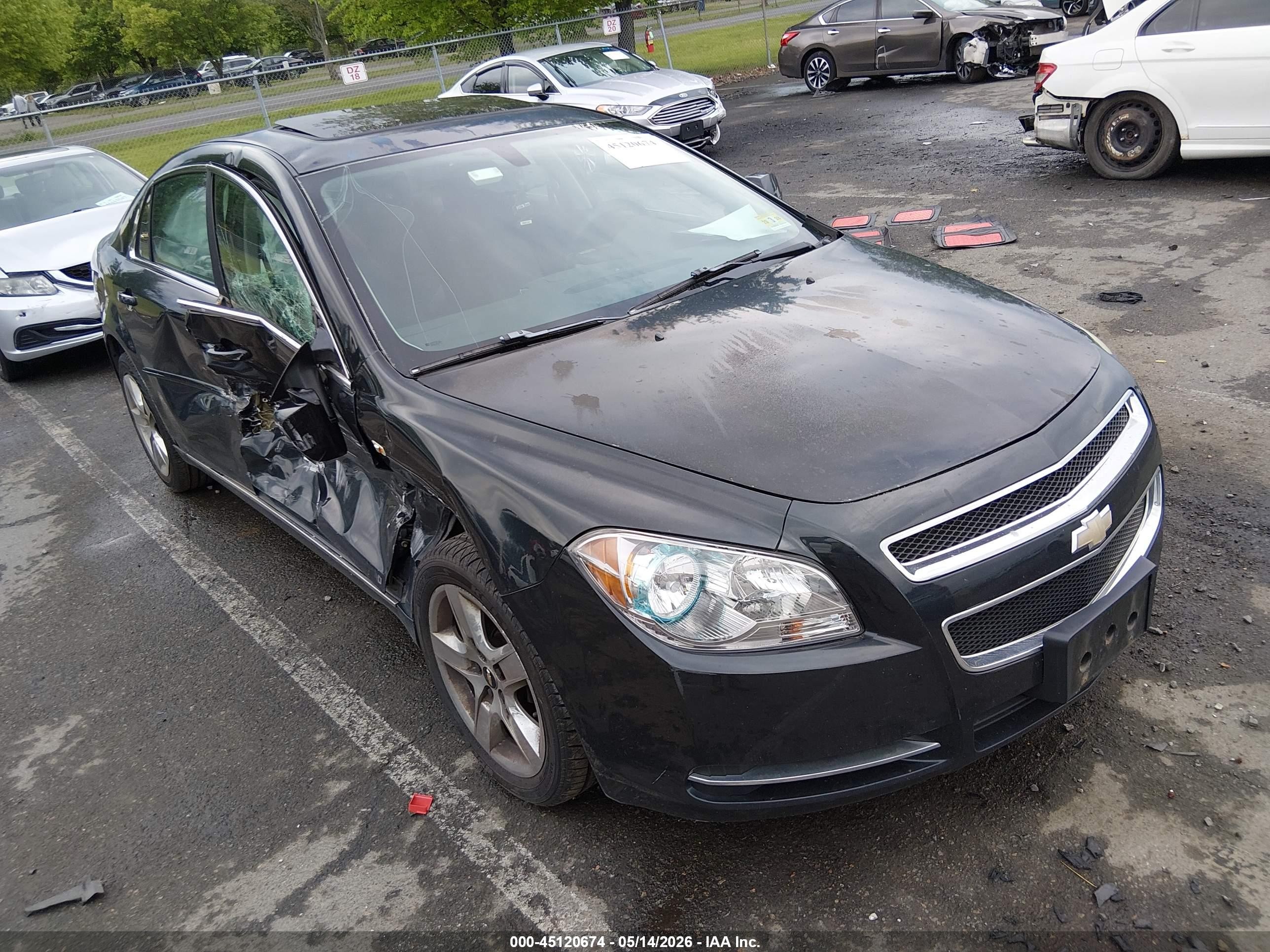 2008 Chevrolet Malibu Lt Black vin: 1G1ZH57B18F169093
