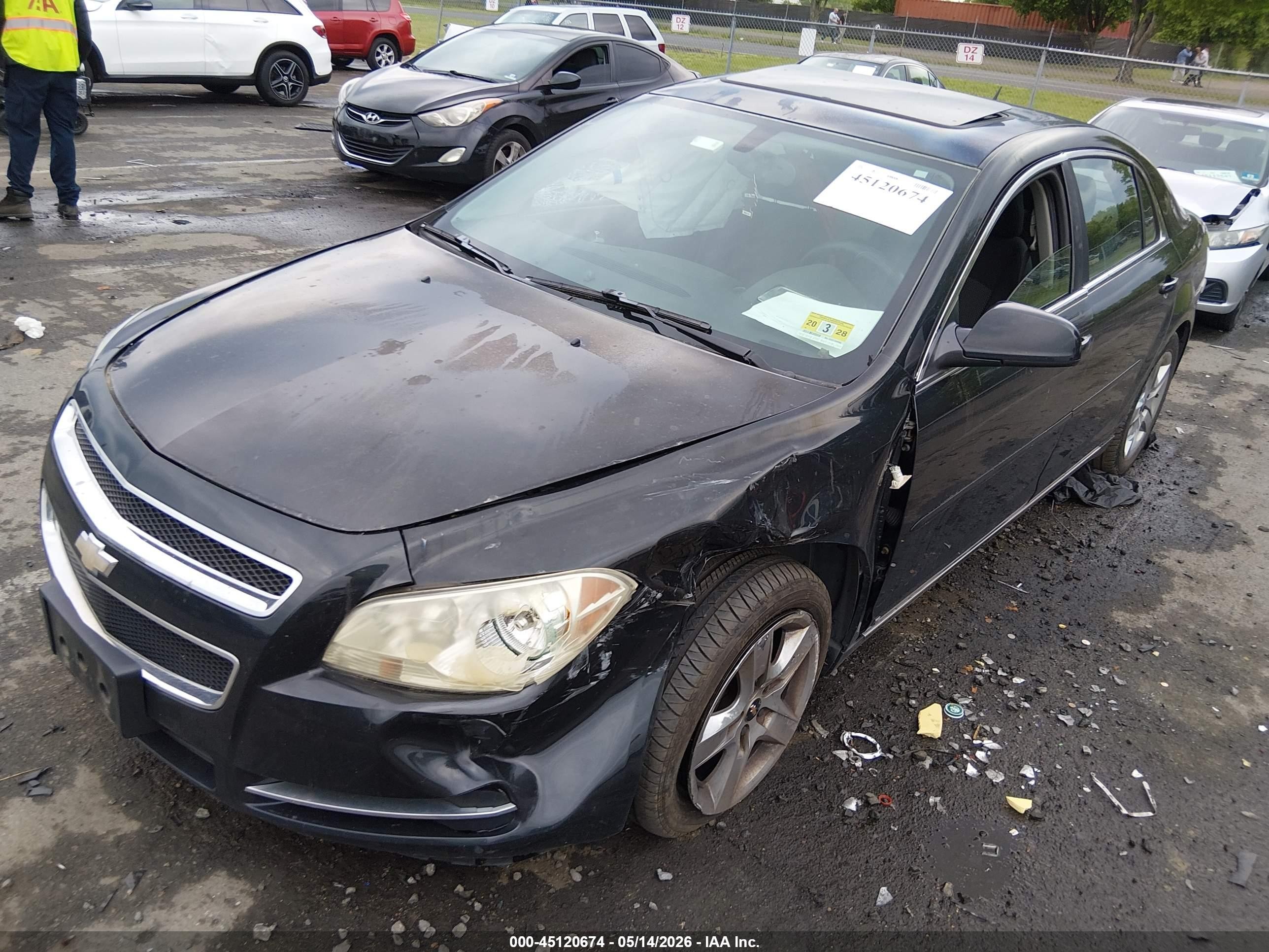 2008 Chevrolet Malibu Lt Black vin: 1G1ZH57B18F169093