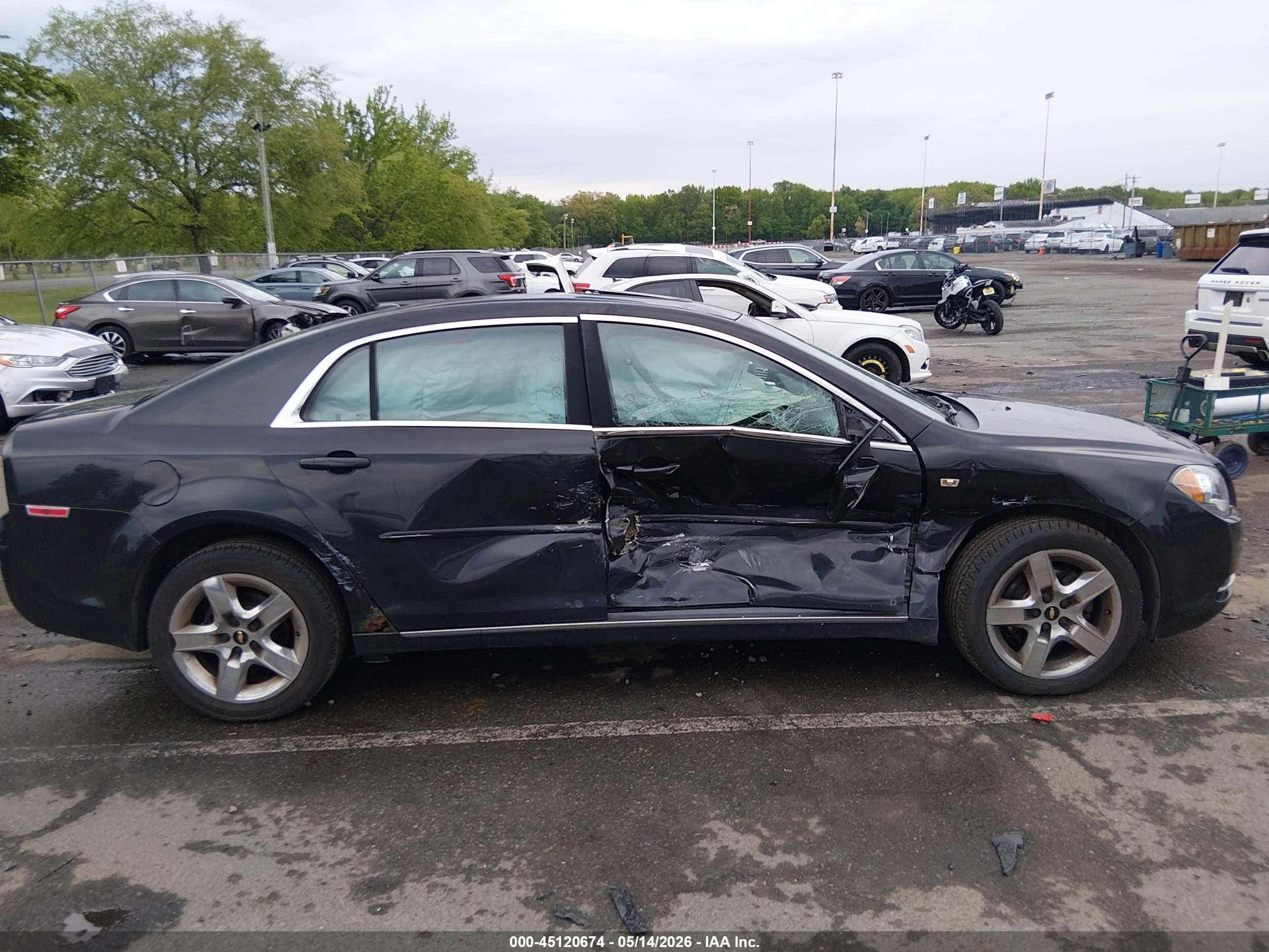 2008 Chevrolet Malibu Lt Black vin: 1G1ZH57B18F169093