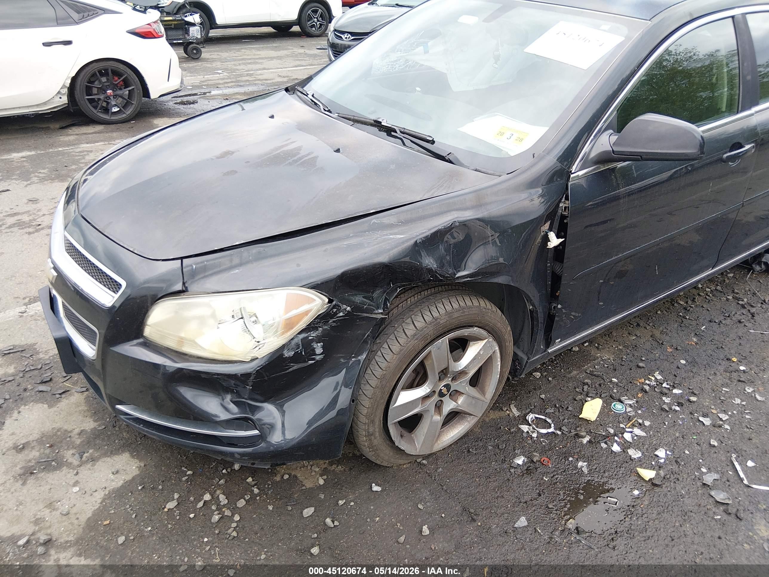 2008 Chevrolet Malibu Lt Black vin: 1G1ZH57B18F169093
