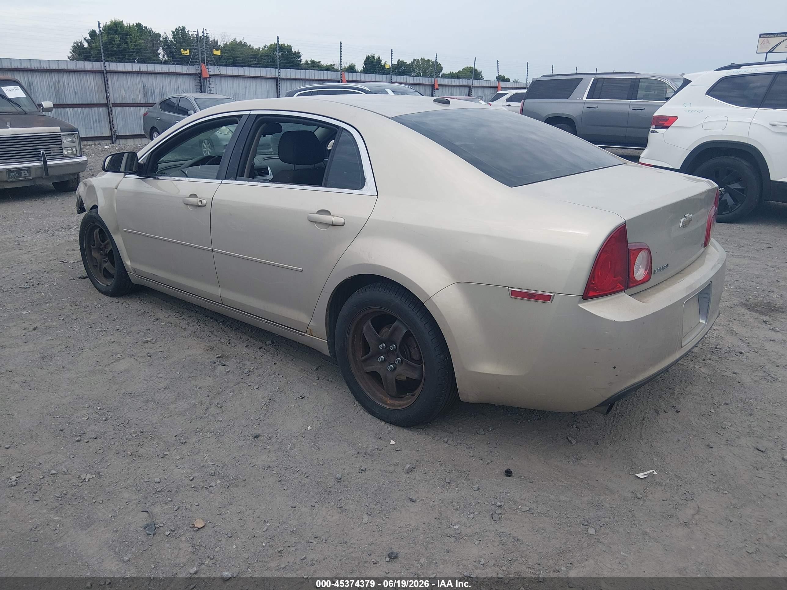 2009 Chevrolet Malibu Lt Tan vin: 1G1ZH57B19F259944
