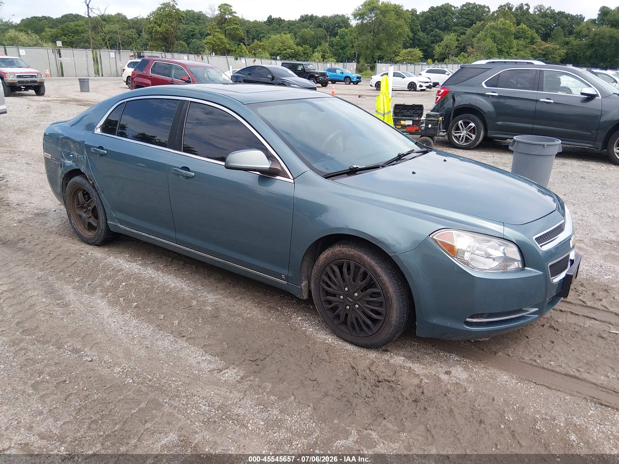 2009 Chevrolet Malibu Lt Green vin: 1G1ZH57B29F126951