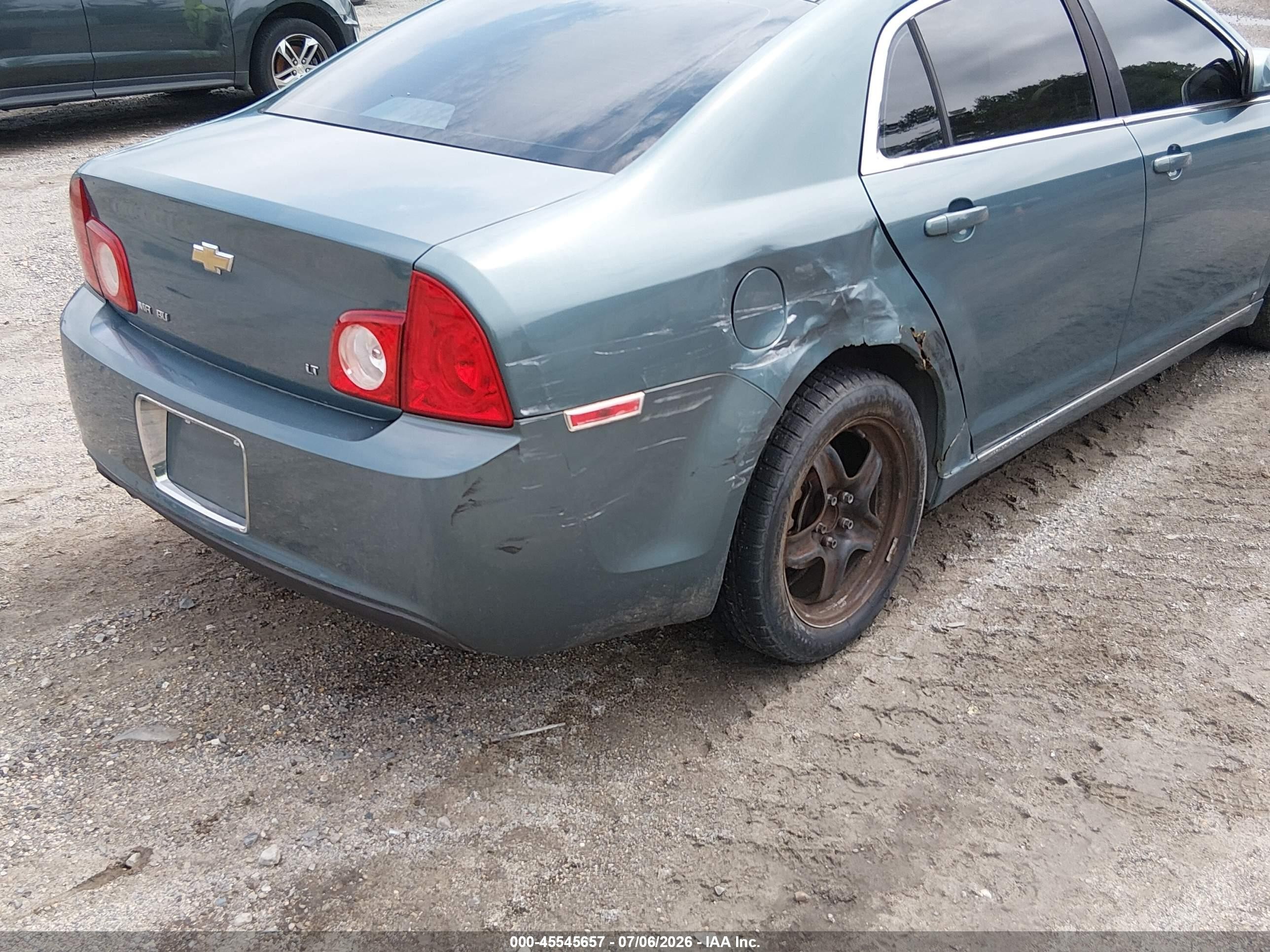 2009 Chevrolet Malibu Lt Green vin: 1G1ZH57B29F126951