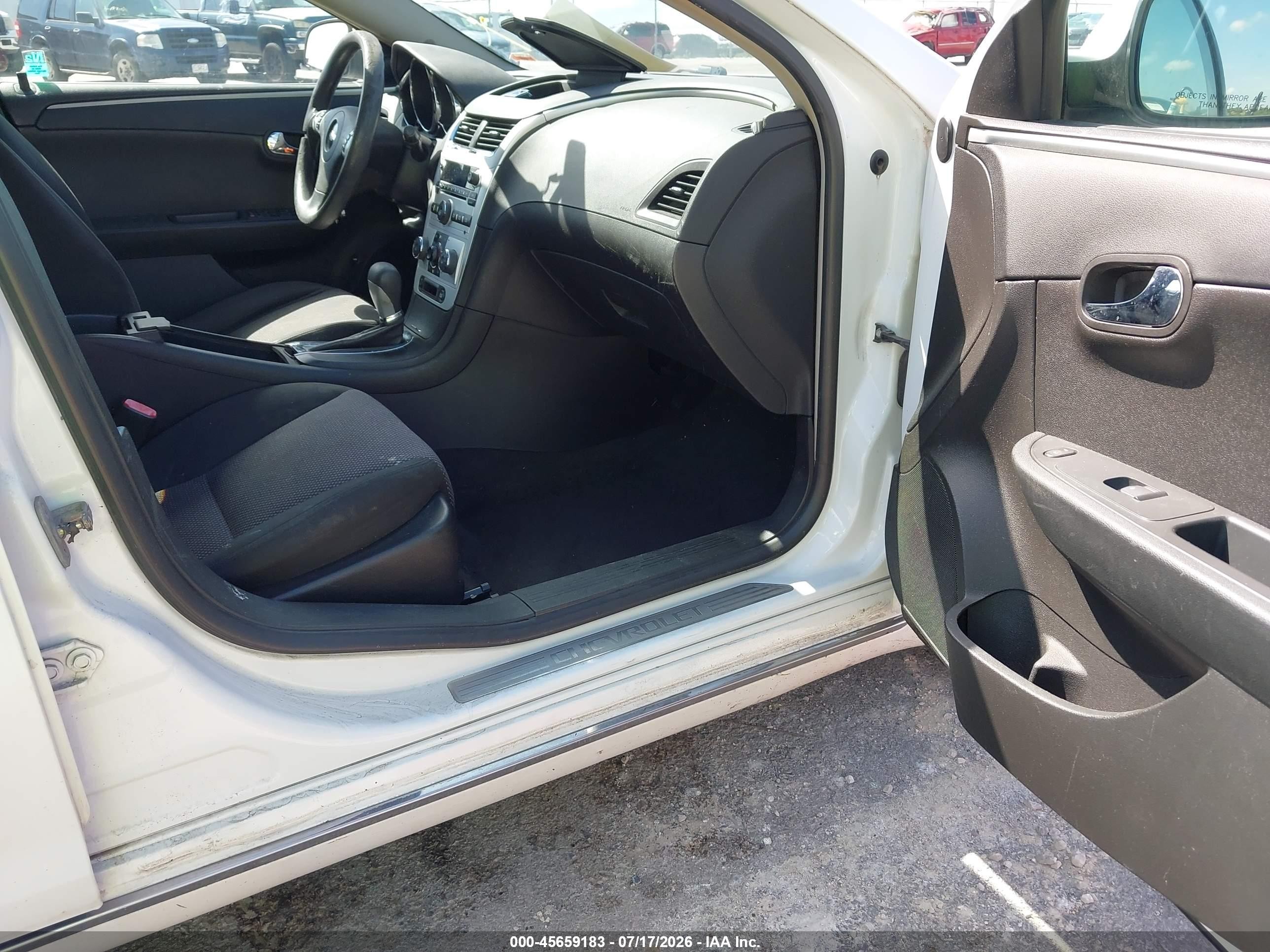 2009 Chevrolet Malibu Lt White vin: 1G1ZH57B29F151932