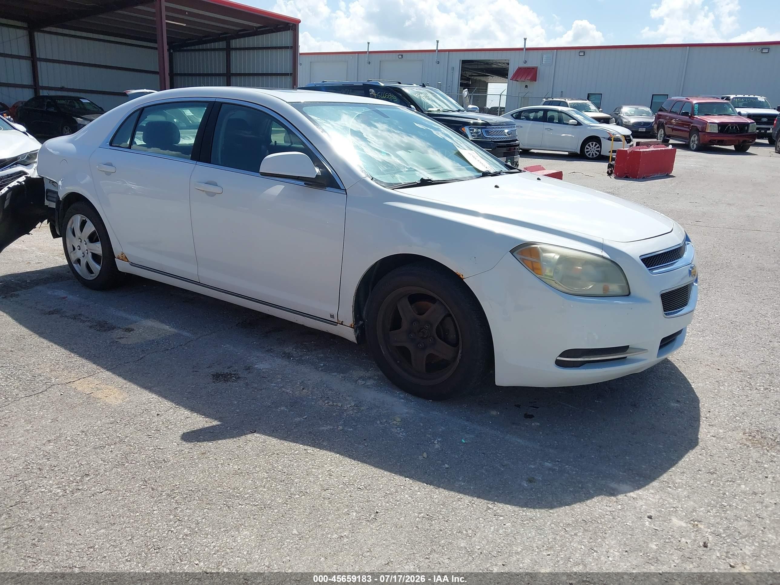 2009 Chevrolet Malibu Lt White vin: 1G1ZH57B29F151932