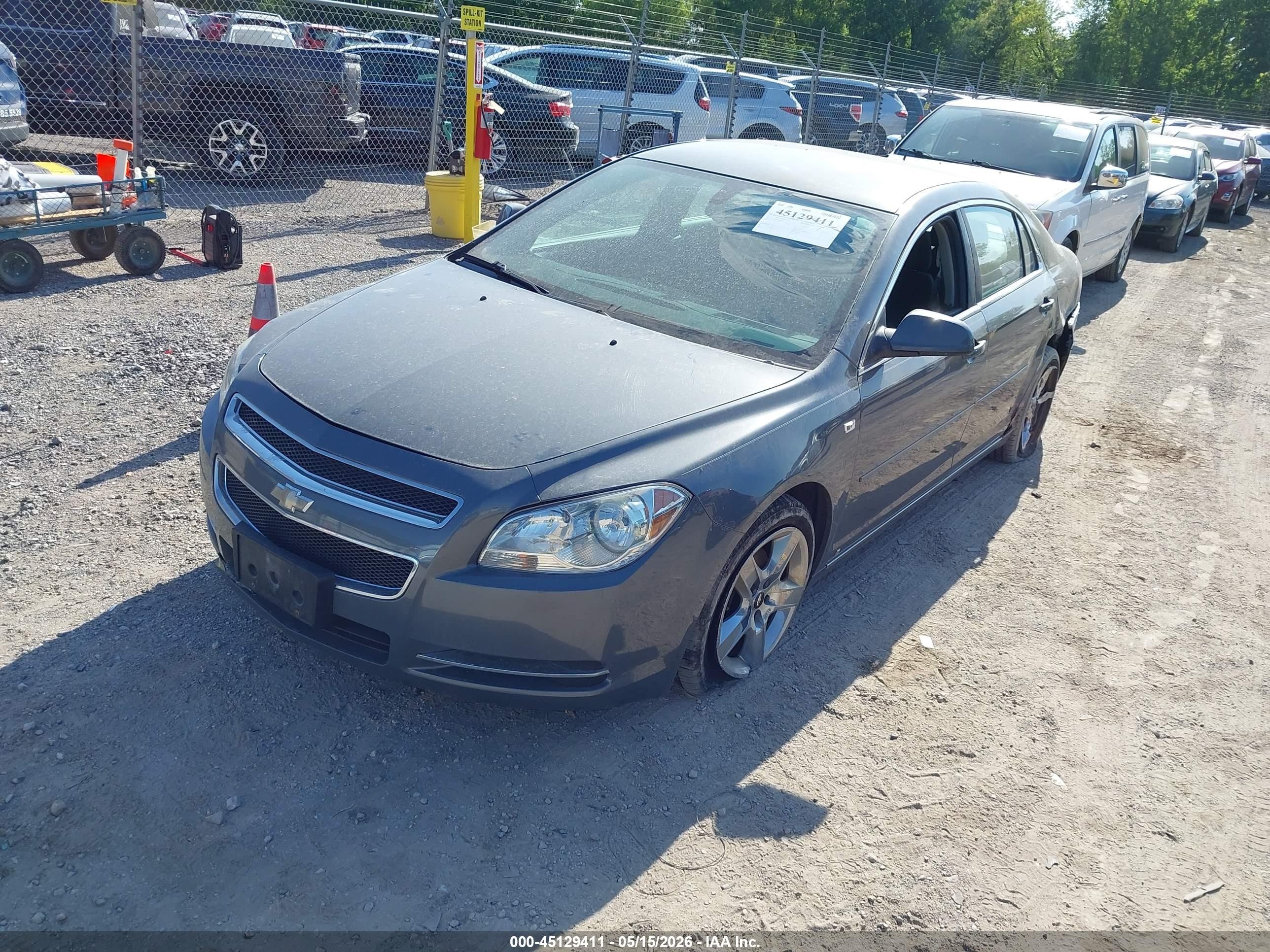 2008 Chevrolet Malibu Lt Gray vin: 1G1ZH57B384257431