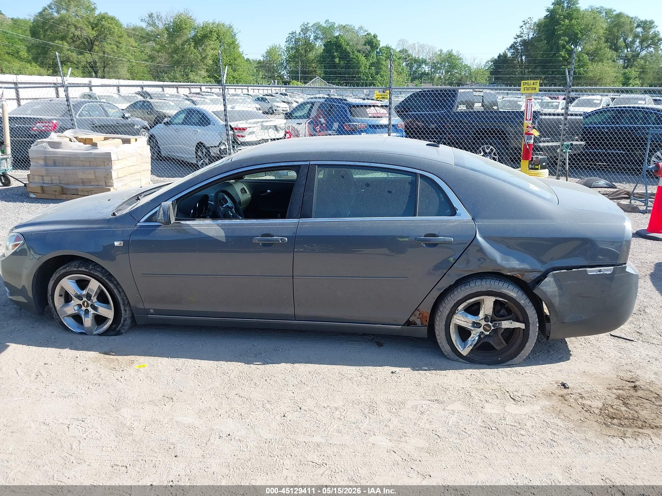 2008 Chevrolet Malibu Lt Gray vin: 1G1ZH57B384257431