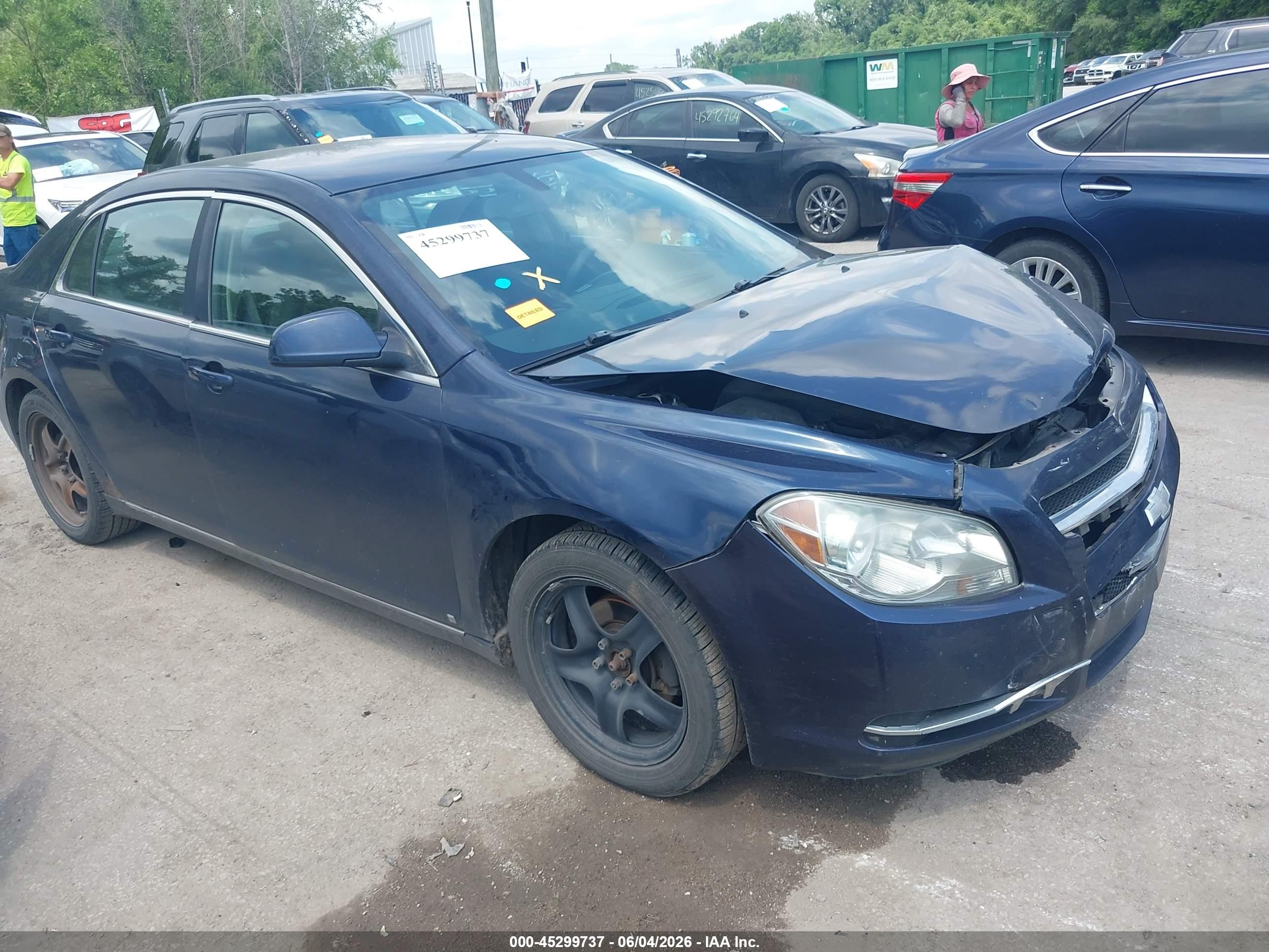 2009 Chevrolet Malibu Lt Dark Blue vin: 1G1ZH57B39F181893