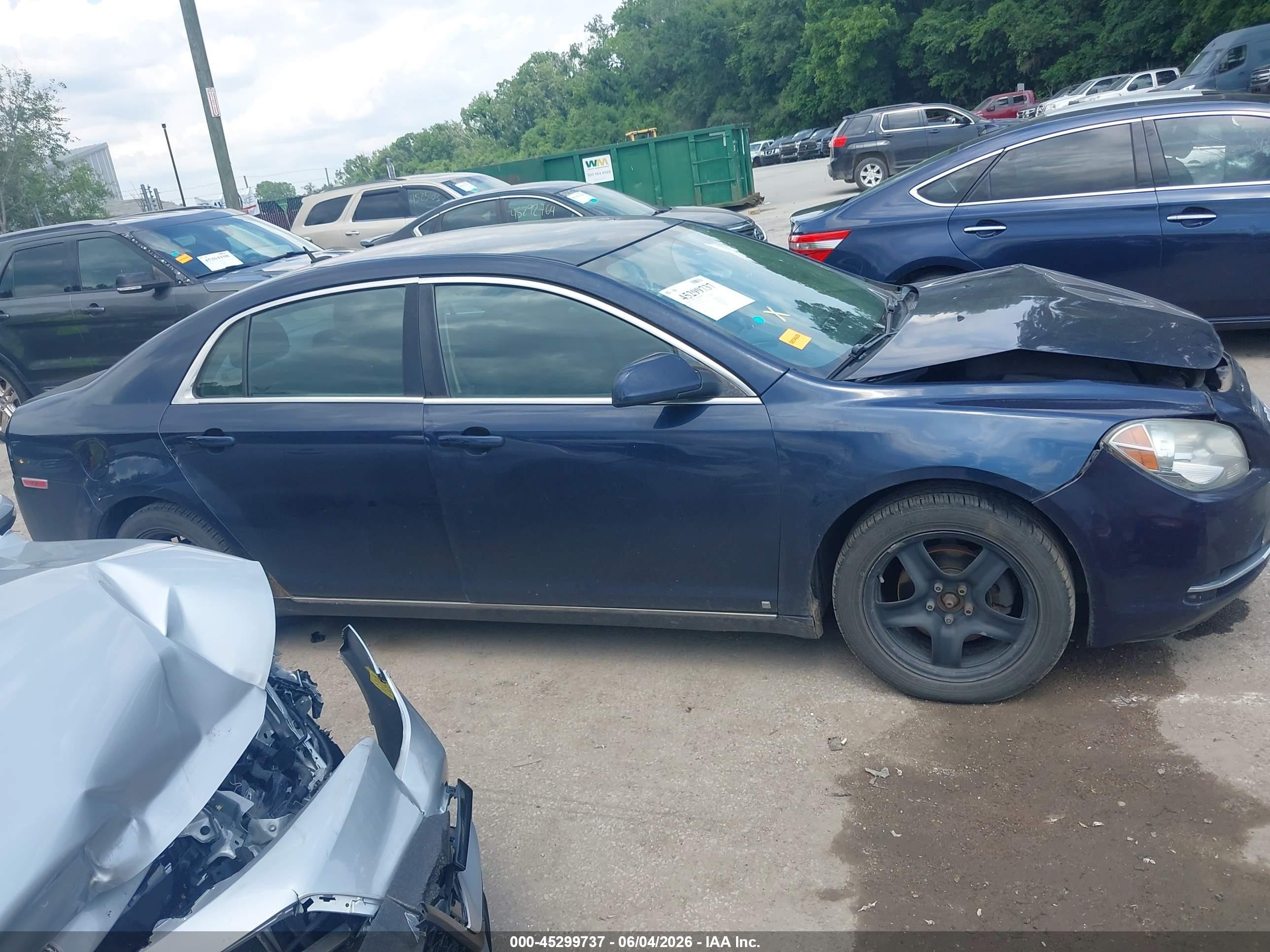 2009 Chevrolet Malibu Lt Dark Blue vin: 1G1ZH57B39F181893