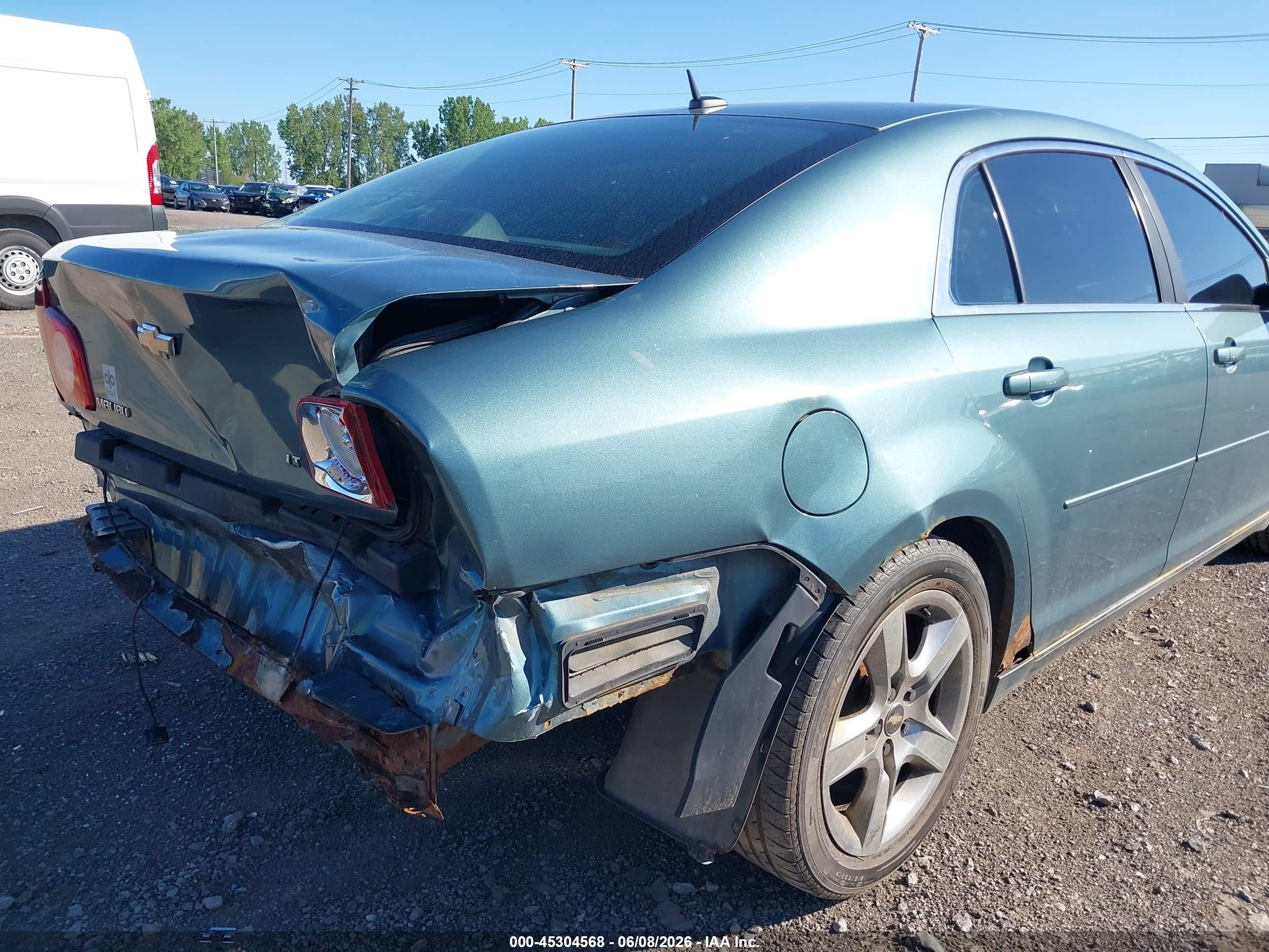 2009 Chevrolet Malibu Lt Green vin: 1G1ZH57B39F248847