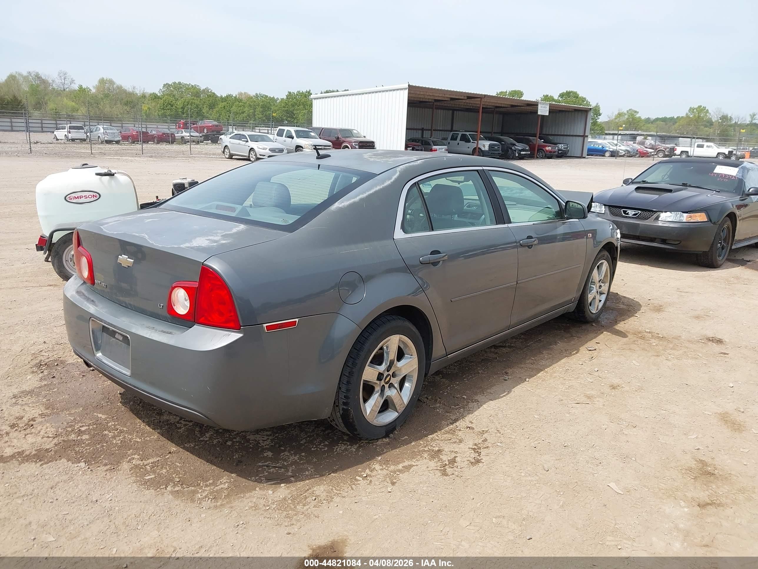 2008 Chevrolet Malibu Lt Gray vin: 1G1ZH57B484250200