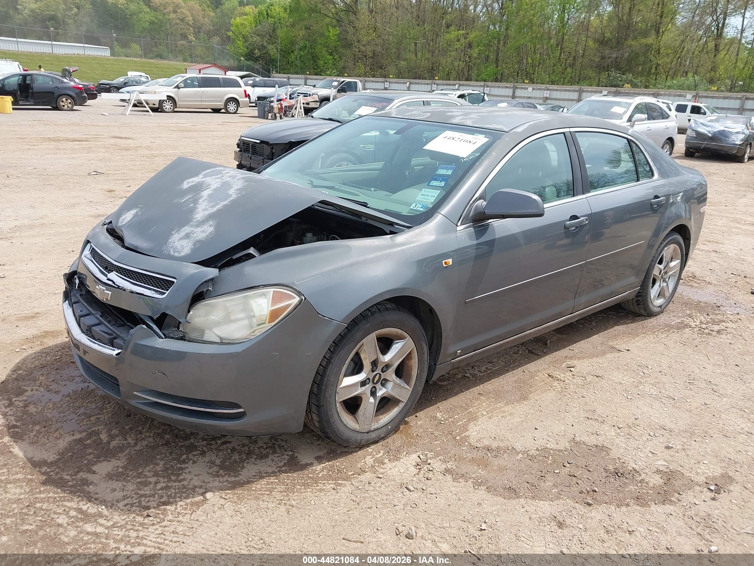 2008 Chevrolet Malibu Lt Gray vin: 1G1ZH57B484250200