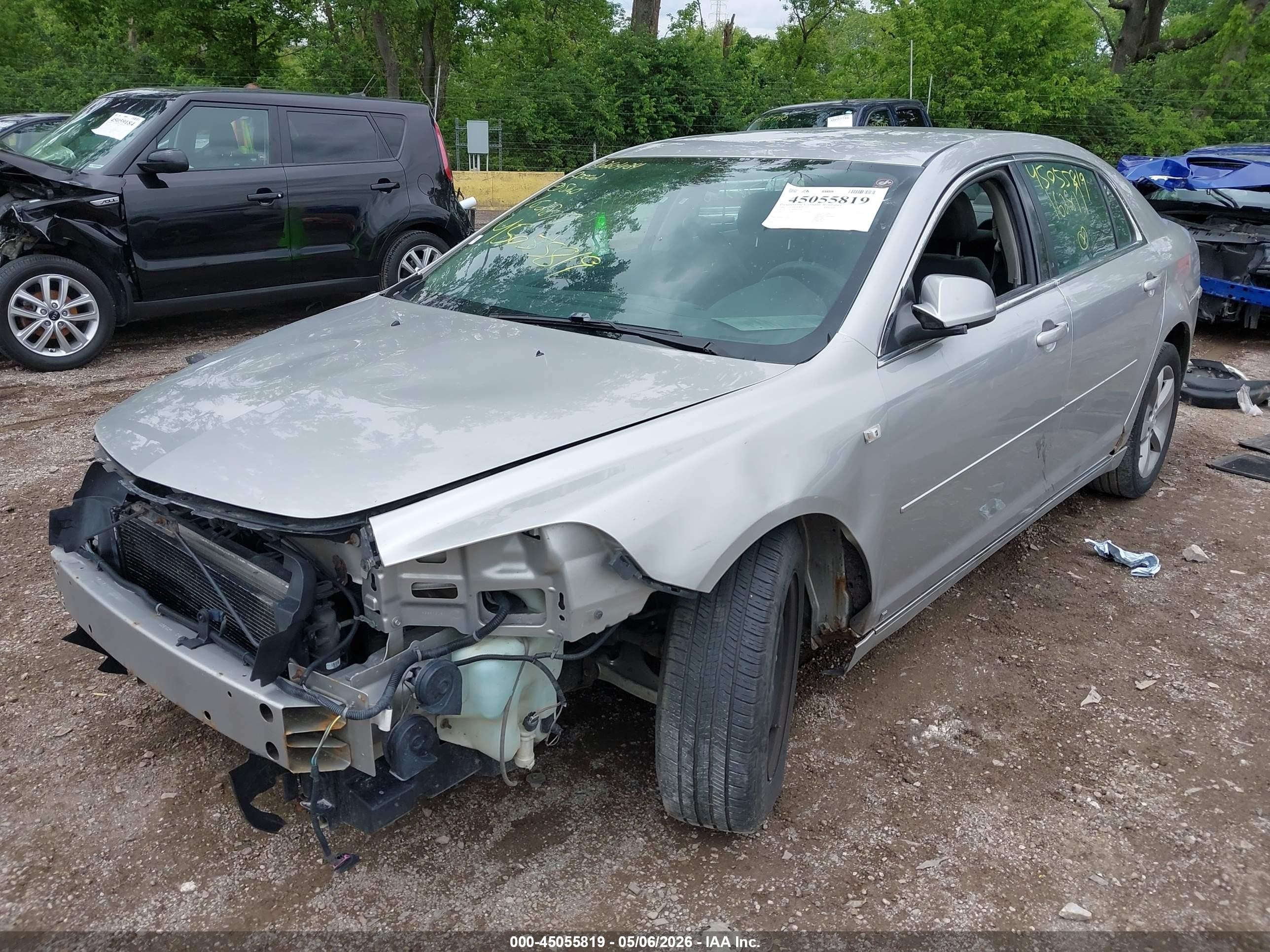2008 Chevrolet Malibu Lt Silver vin: 1G1ZH57B48F162817