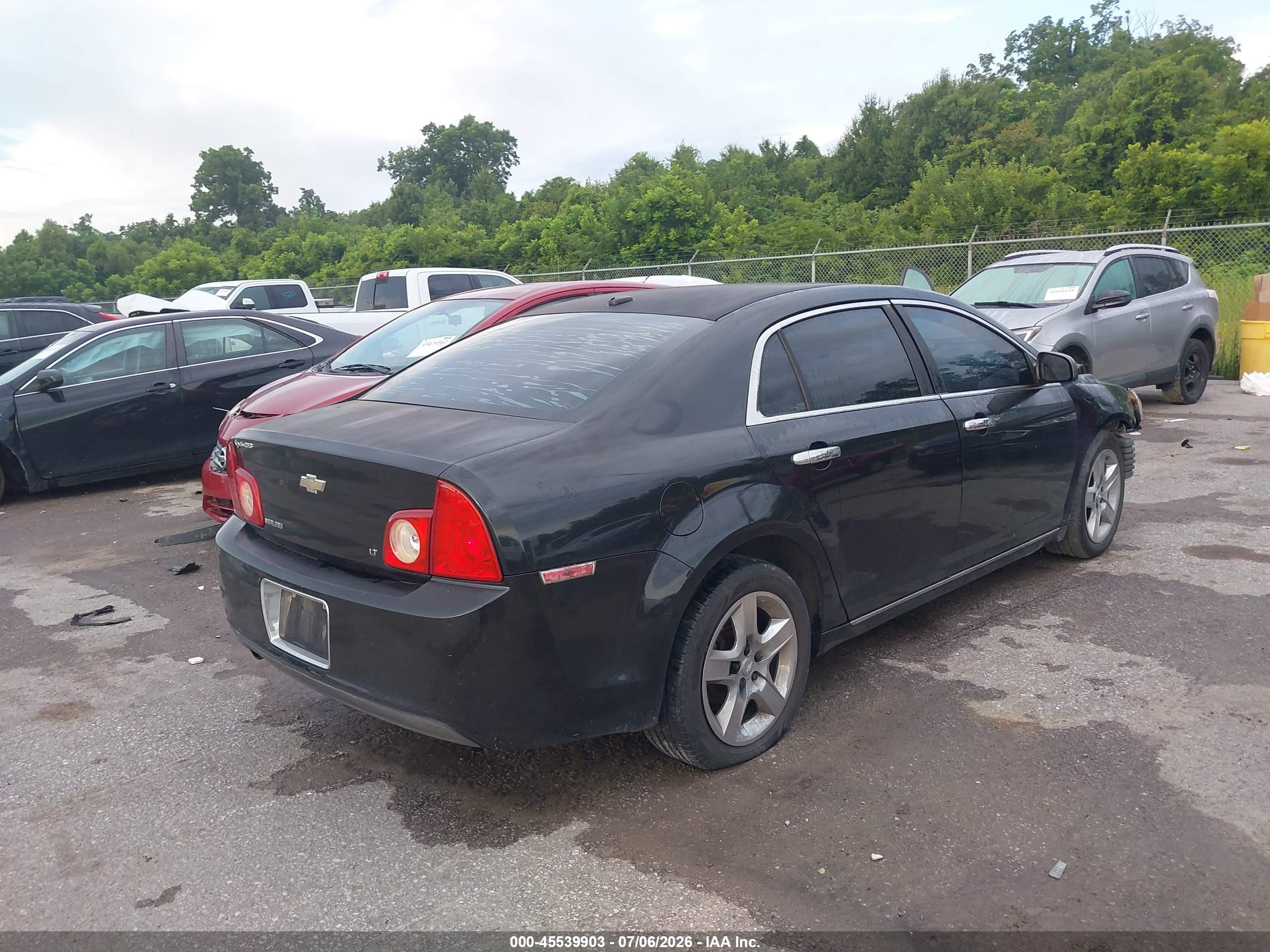 2009 Chevrolet Malibu Lt Black vin: 1G1ZH57B494189707