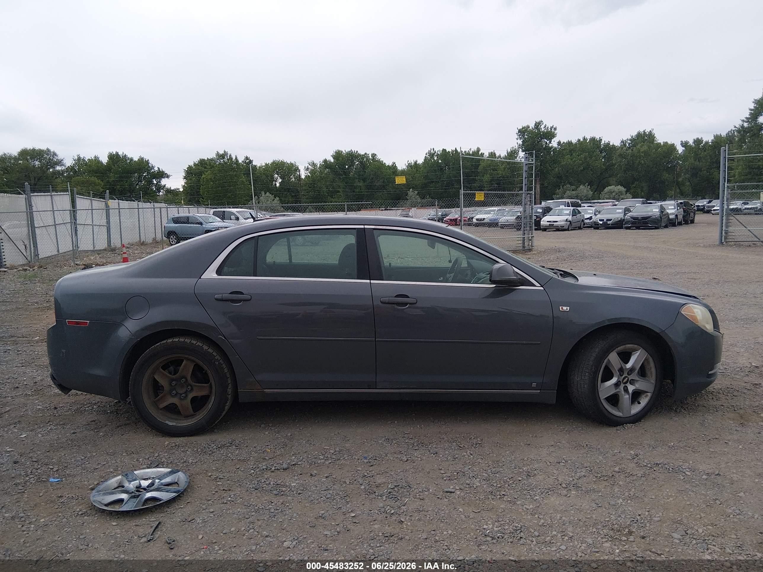2008 Chevrolet Malibu Lt W/1lt Gray vin: 1G1ZH57B584245913