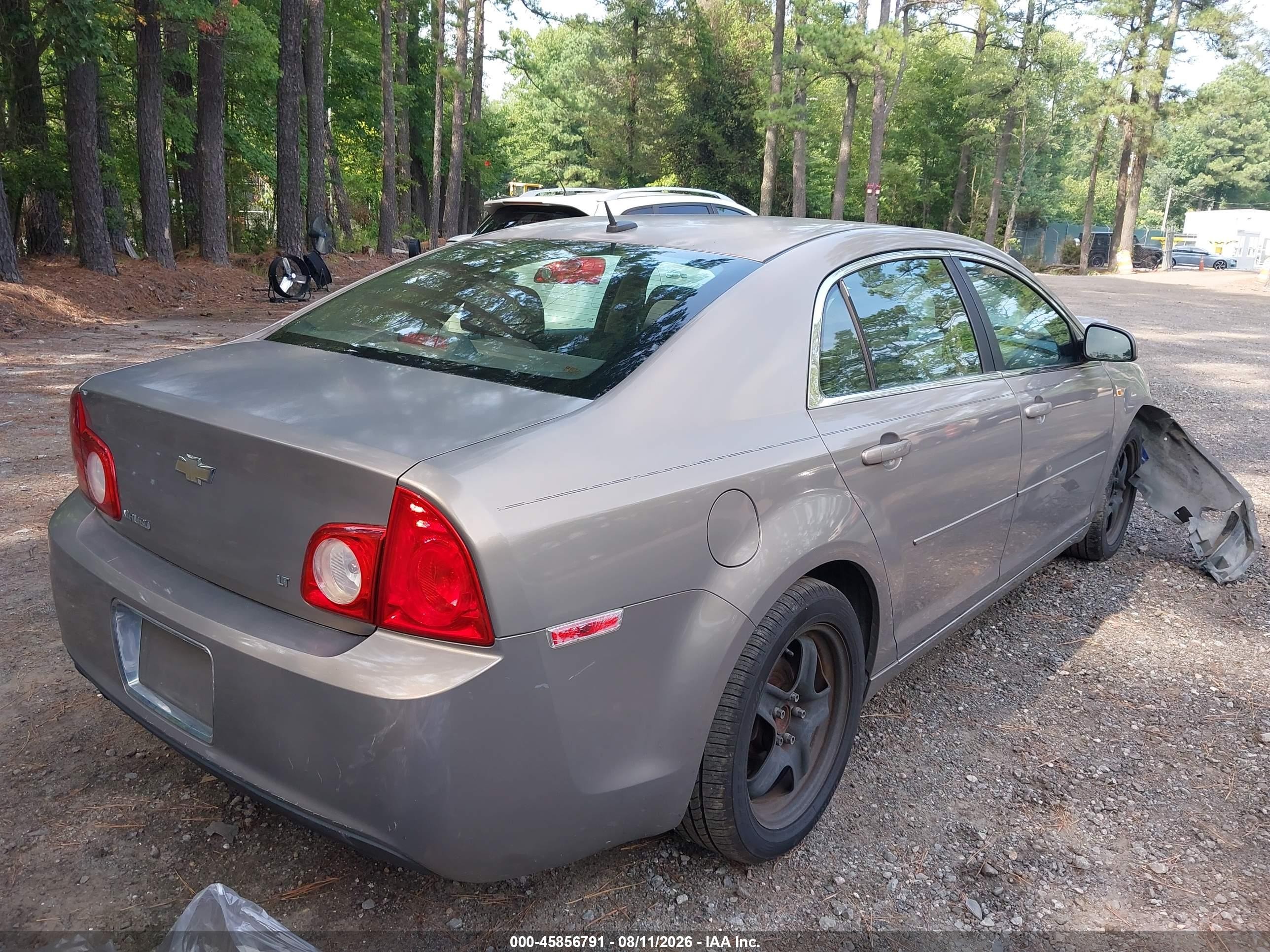 2008 Chevrolet Malibu Lt Коричневый vin: 1G1ZH57B58F175169