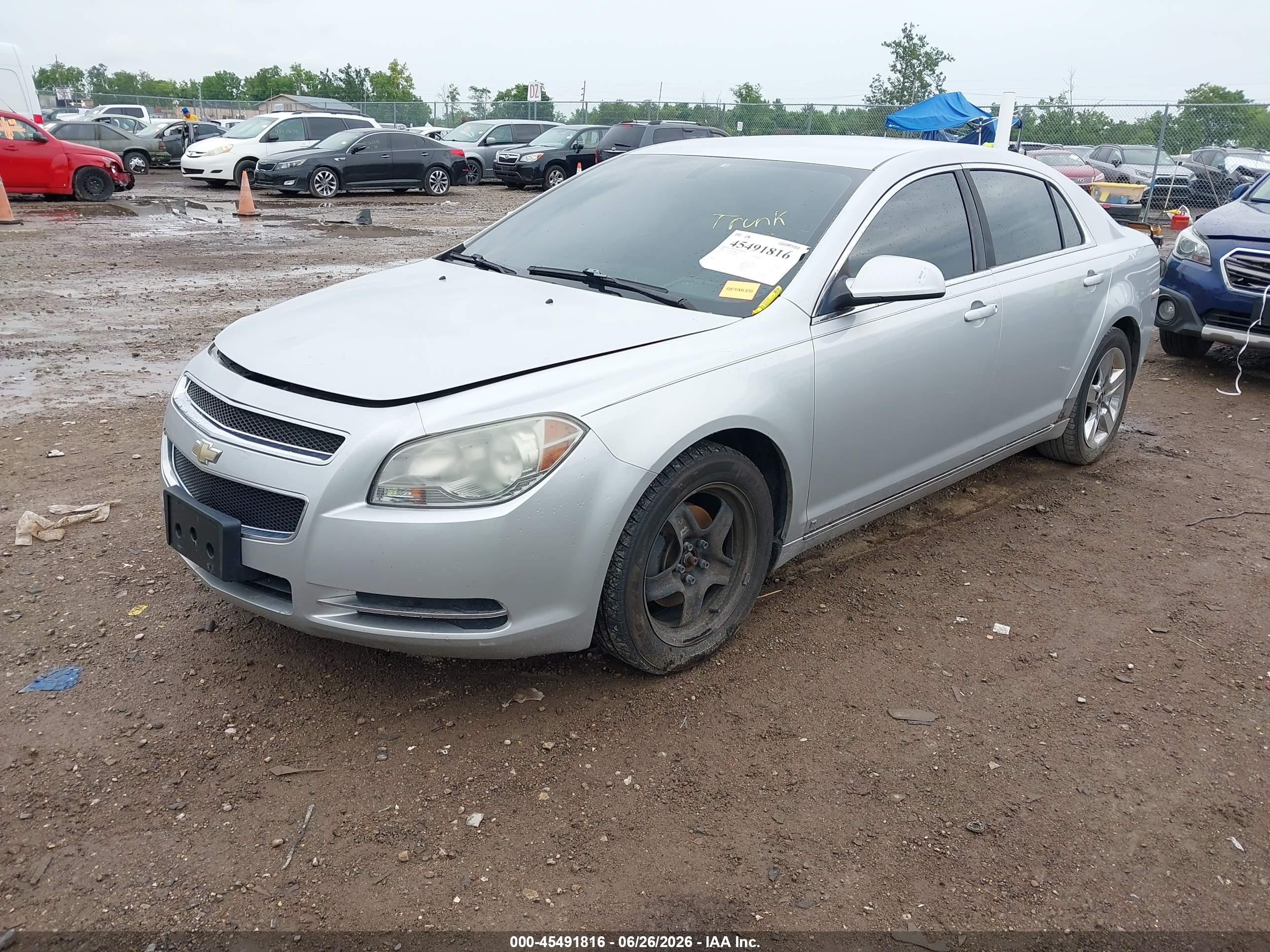 2009 Chevrolet Malibu Lt Silver vin: 1G1ZH57B59F134784