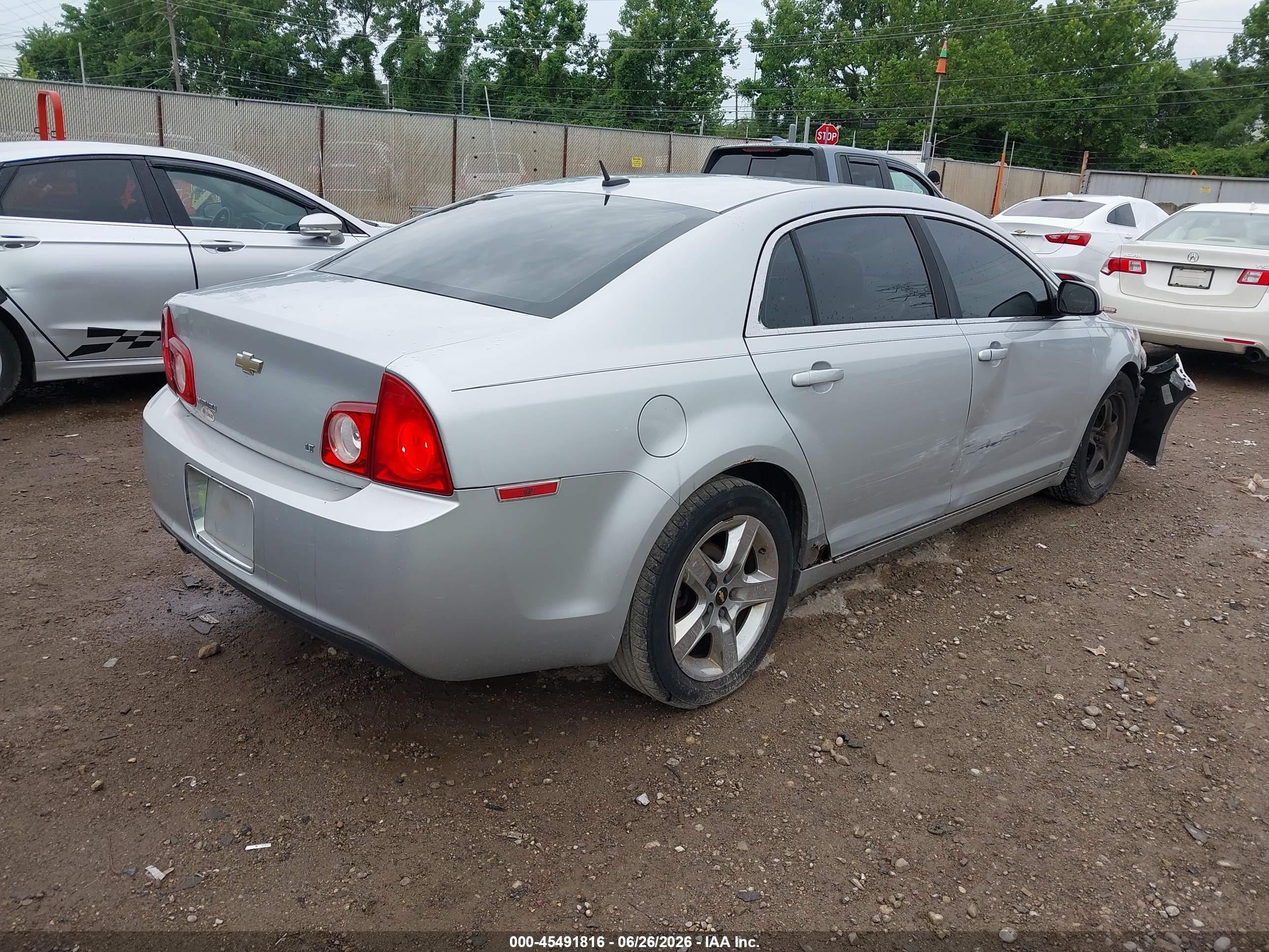 2009 Chevrolet Malibu Lt Silver vin: 1G1ZH57B59F134784