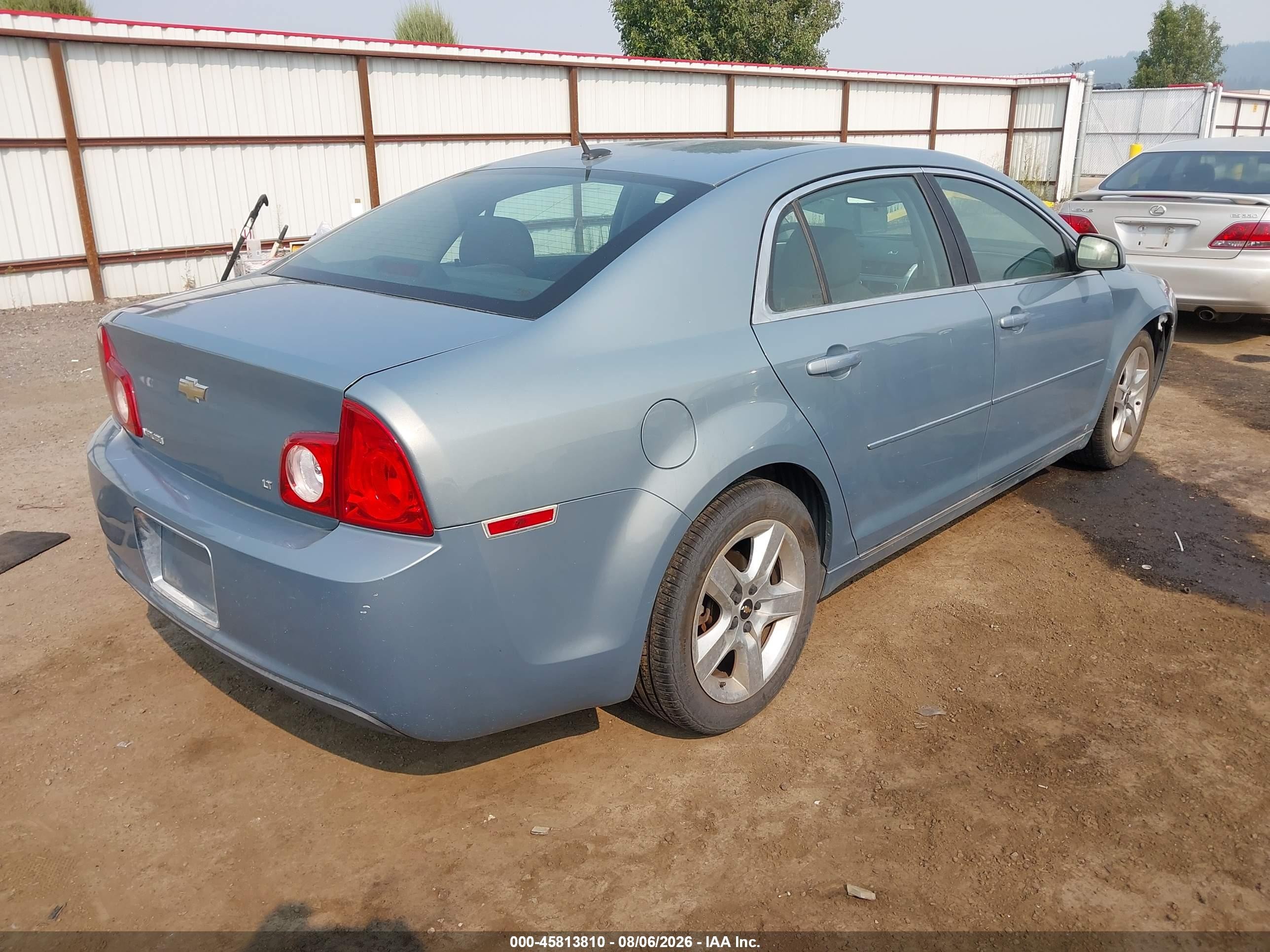 2009 Chevrolet Malibu Lt Gray vin: 1G1ZH57B59F208320
