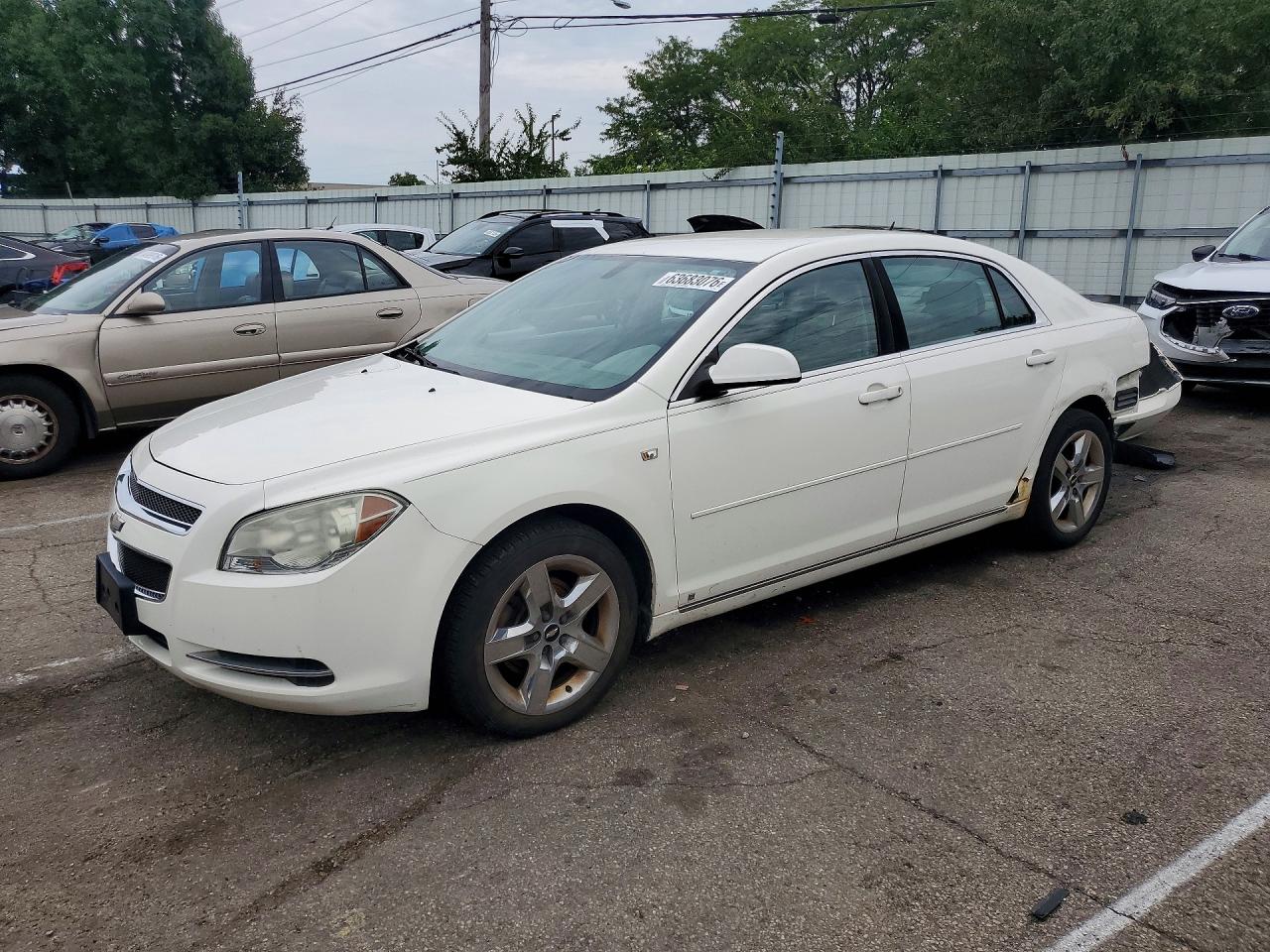2008 Chevrolet Malibu 1lt White vin: 1G1ZH57B684299740