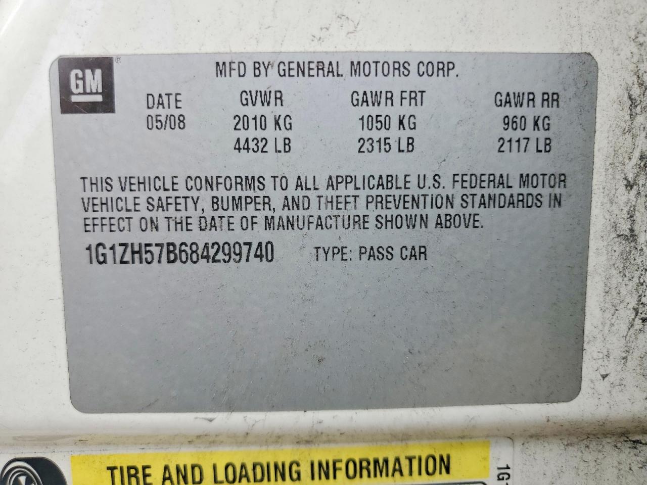 2008 Chevrolet Malibu 1lt White vin: 1G1ZH57B684299740