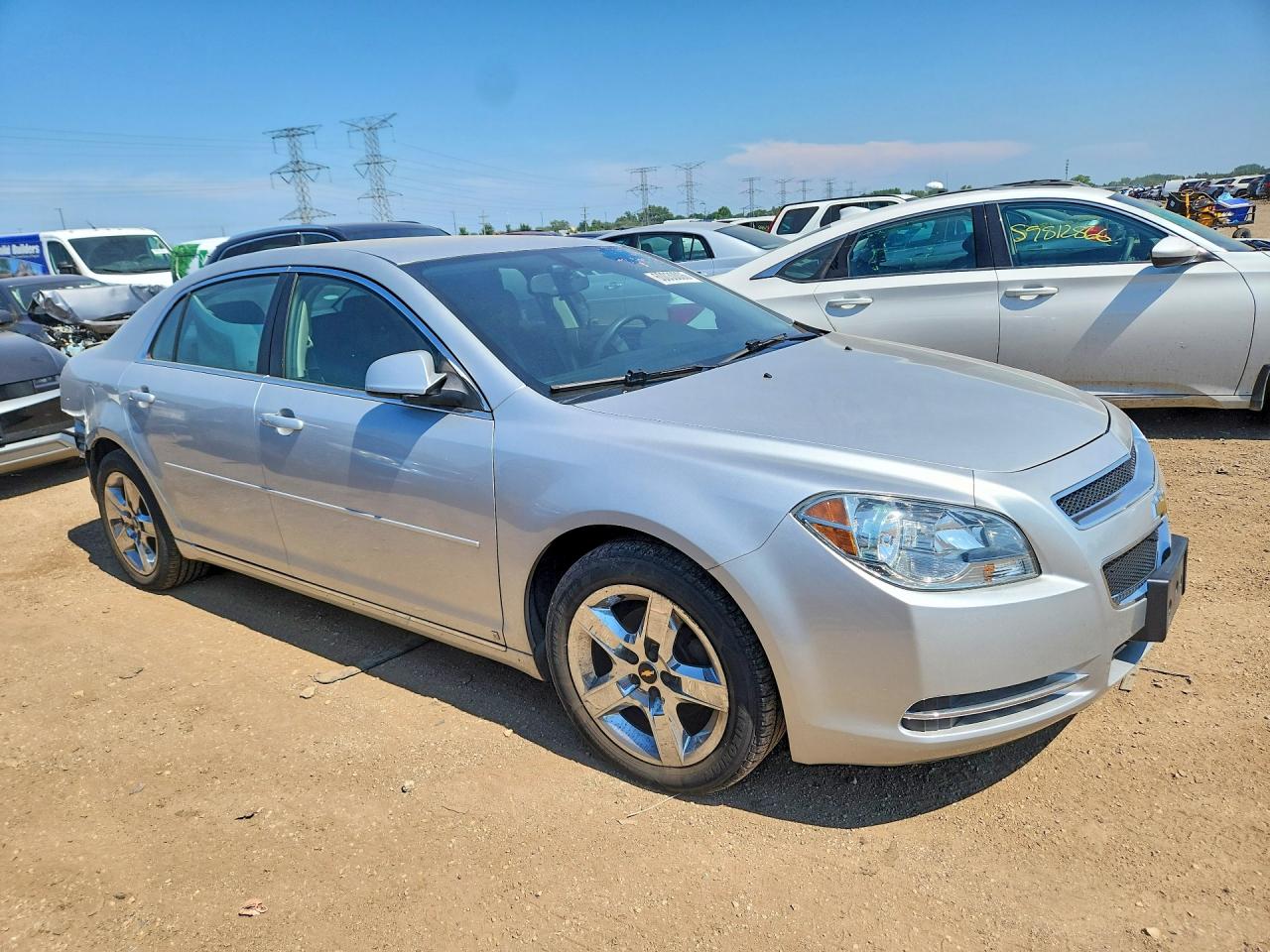2009 Chevrolet Malibu 1lt Серебряный vin: 1G1ZH57B69F253833