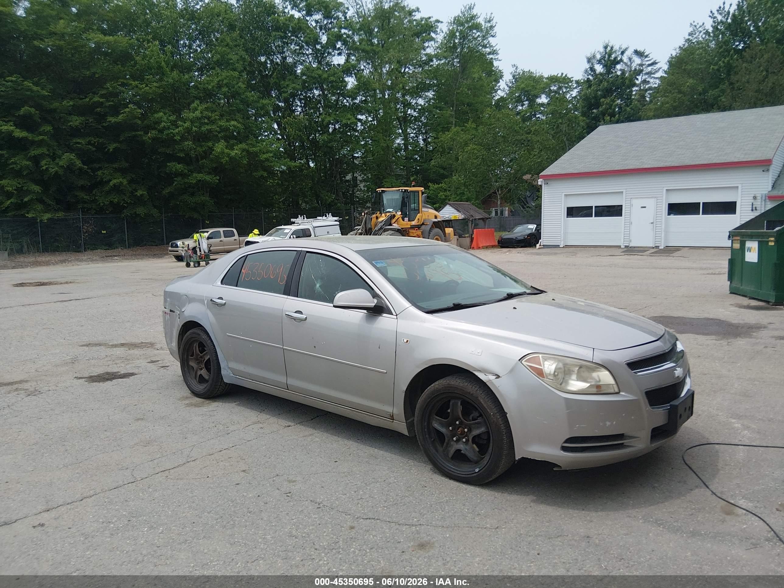 2008 Chevrolet Malibu Lt W/1lt Silver vin: 1G1ZH57B78F200802
