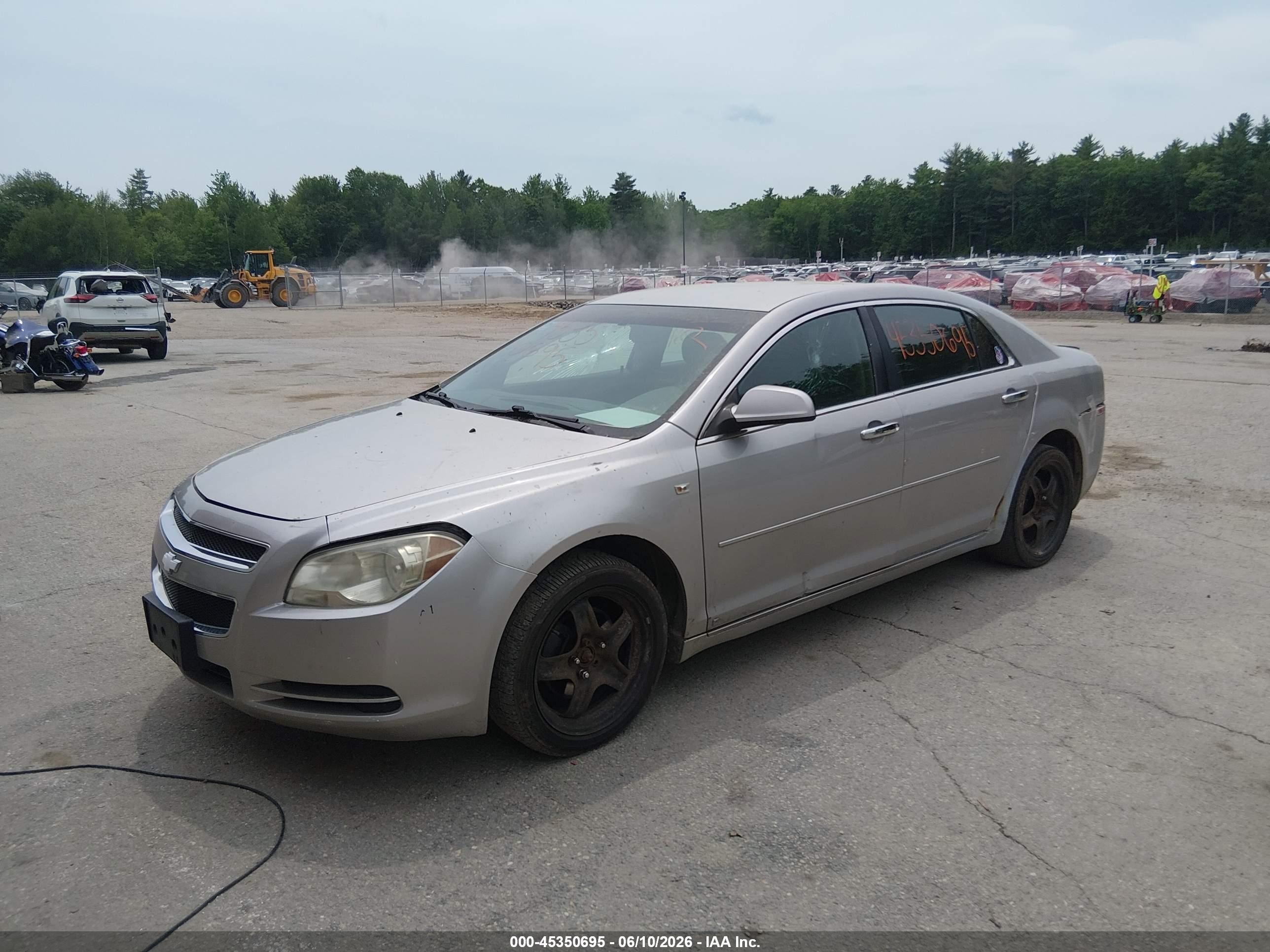 2008 Chevrolet Malibu Lt W/1lt Silver vin: 1G1ZH57B78F200802