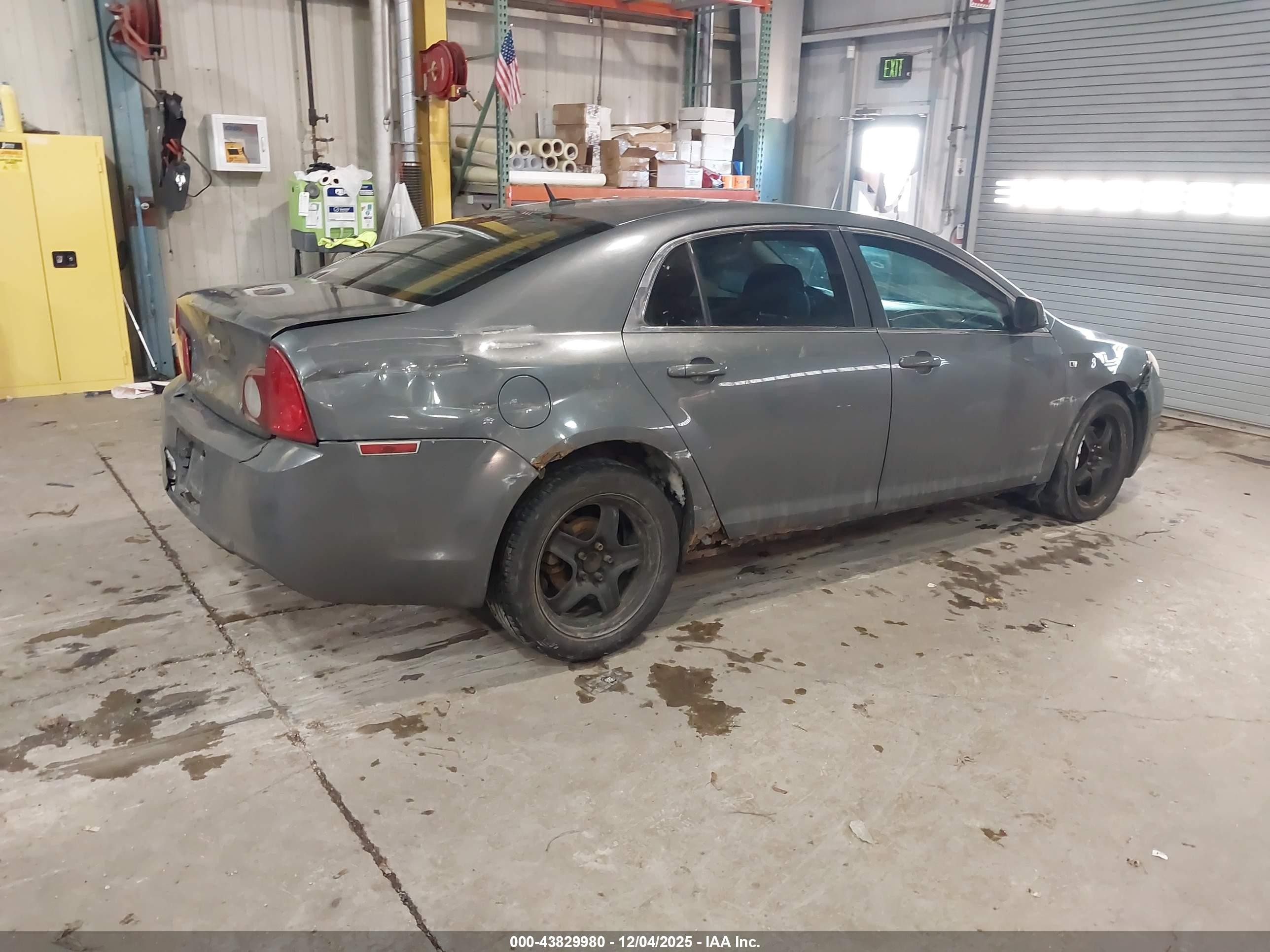 2008 Chevrolet Malibu Lt Gray vin: 1G1ZH57B884244352