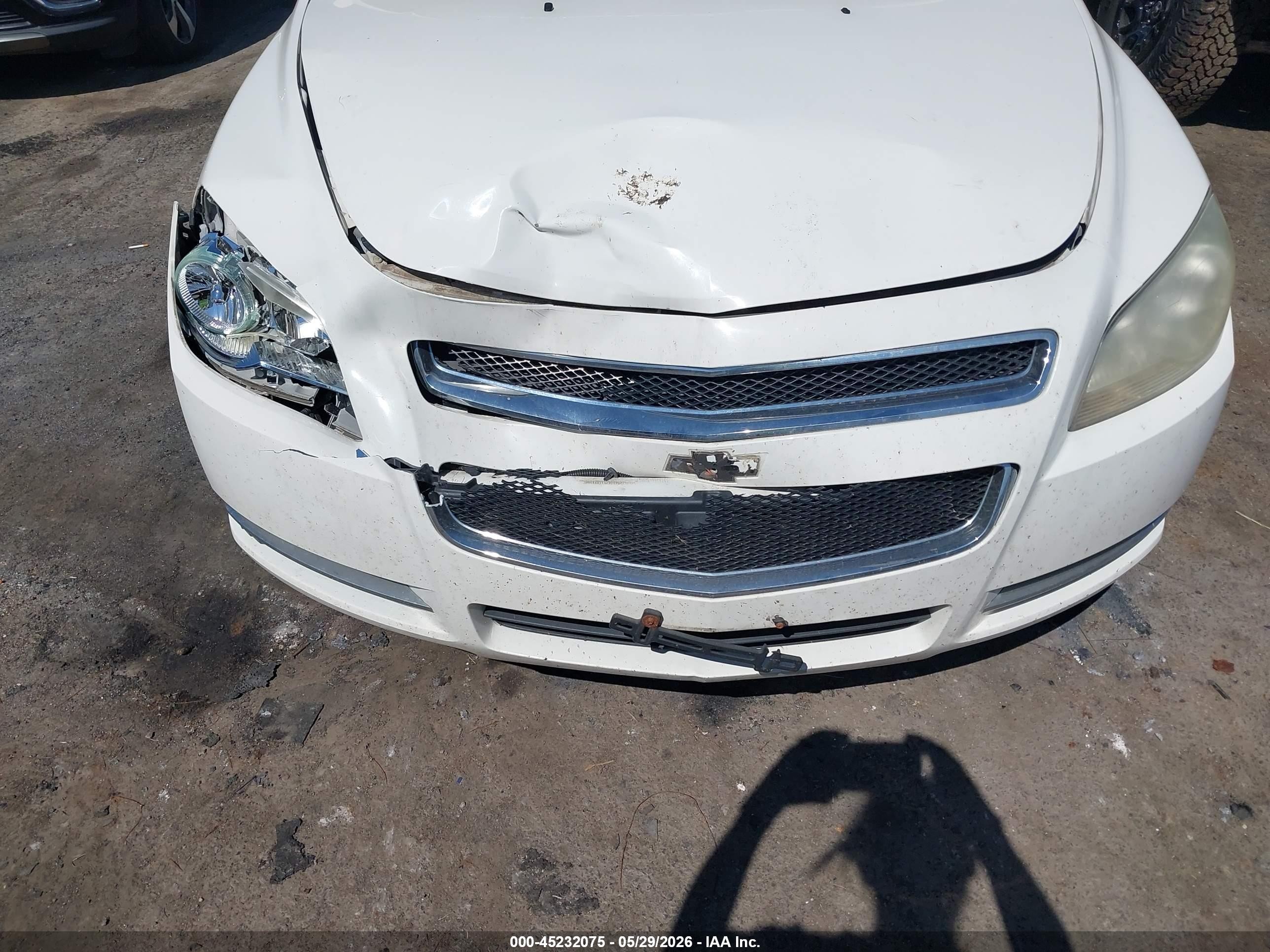 2008 Chevrolet Malibu Lt White vin: 1G1ZH57B88F179958