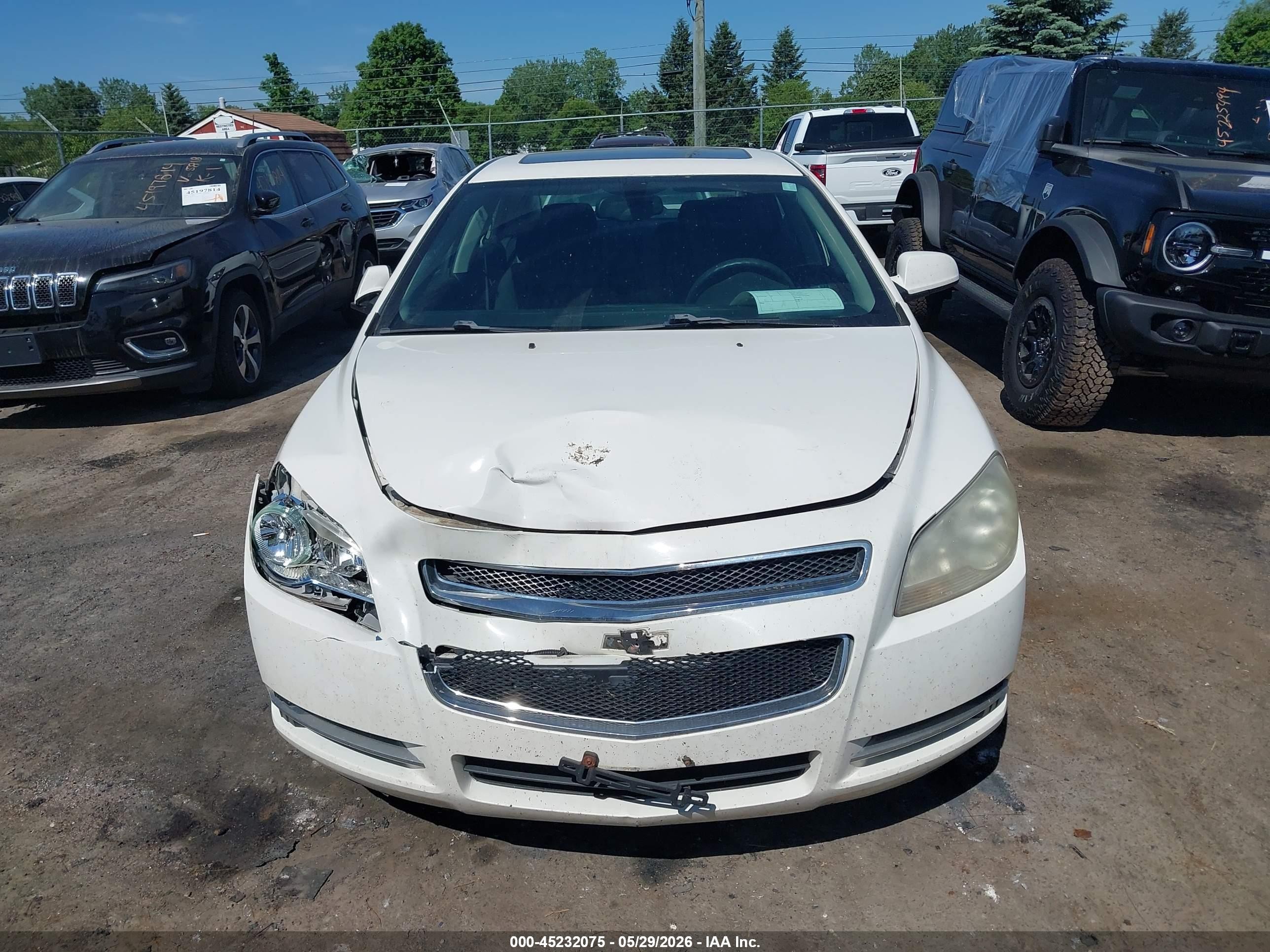 2008 Chevrolet Malibu Lt White vin: 1G1ZH57B88F179958