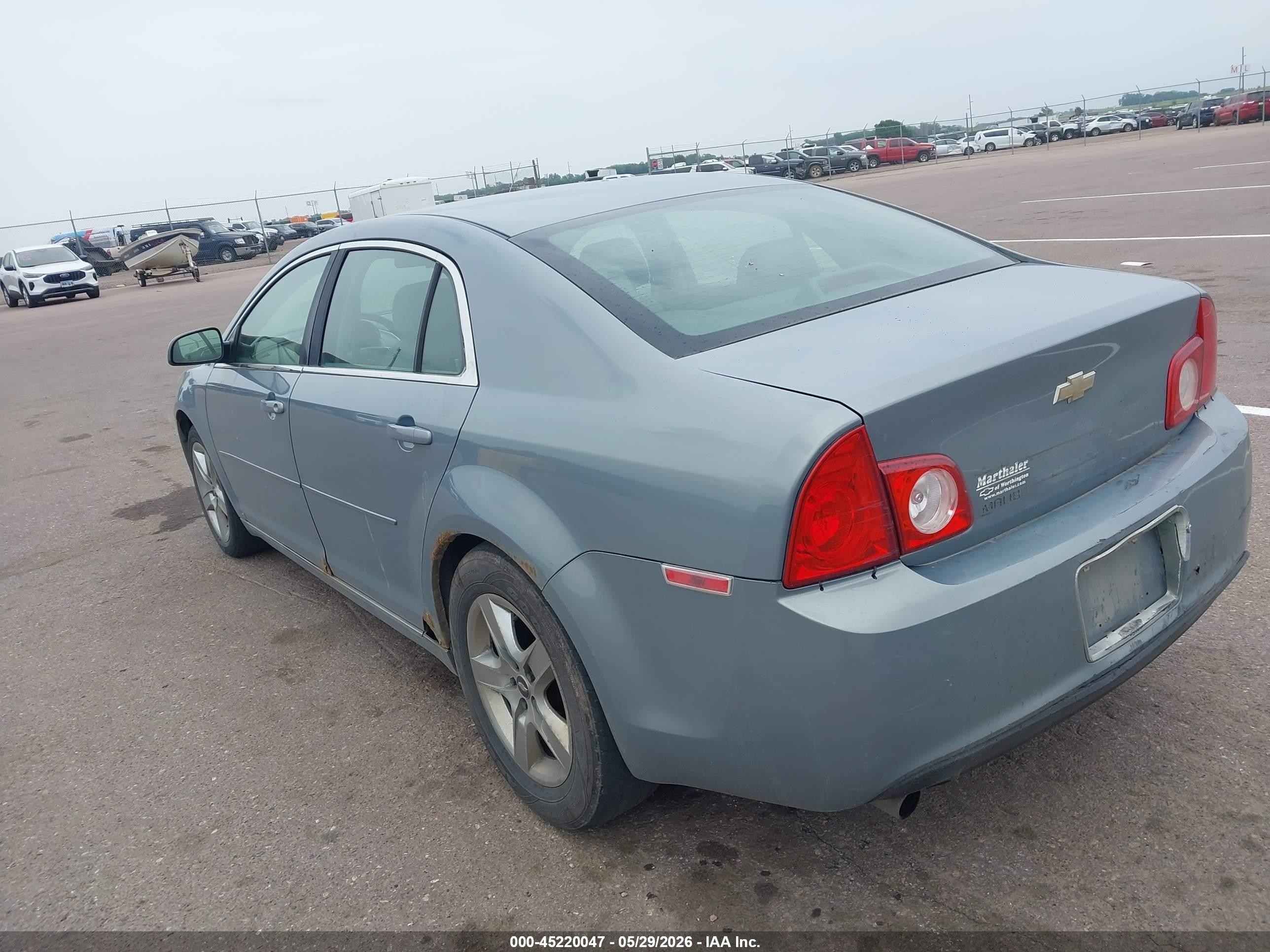 2009 Chevrolet Malibu Lt Blue vin: 1G1ZH57B89F212491