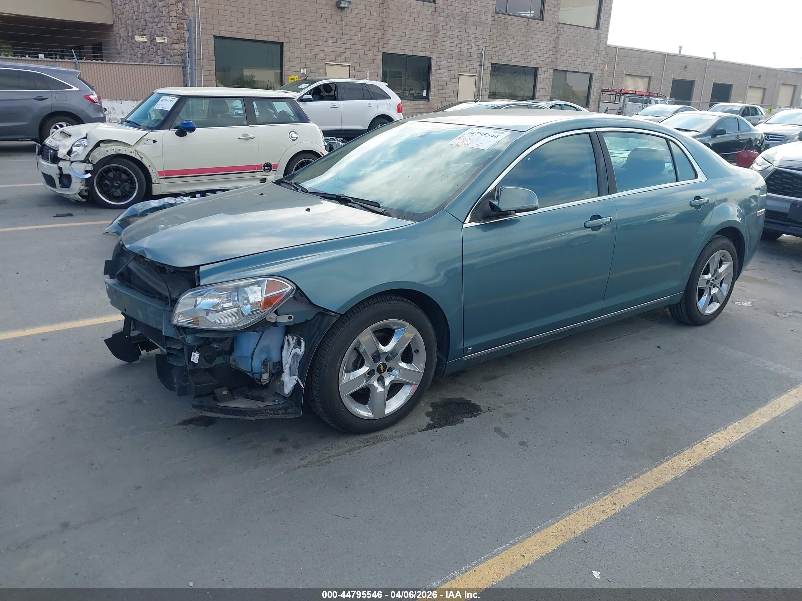 2009 Chevrolet Malibu Lt Green vin: 1G1ZH57B99F149143