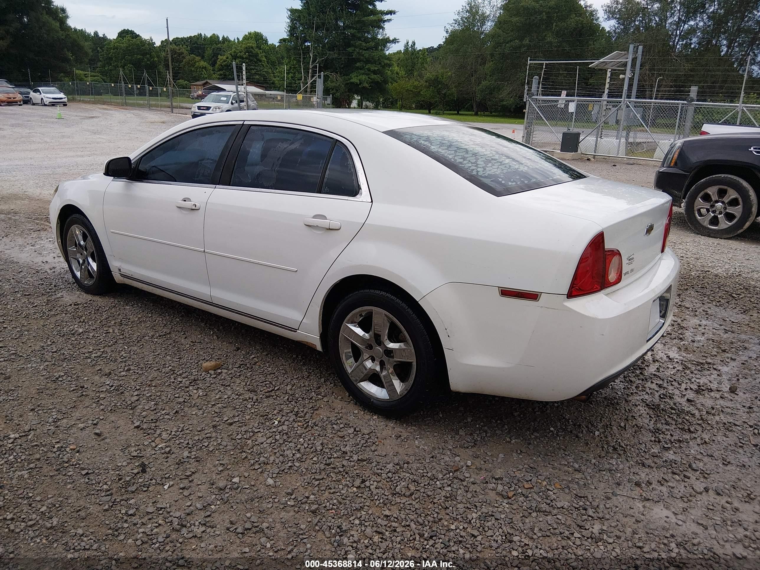 2009 Chevrolet Malibu Lt White vin: 1G1ZH57BX9F143898