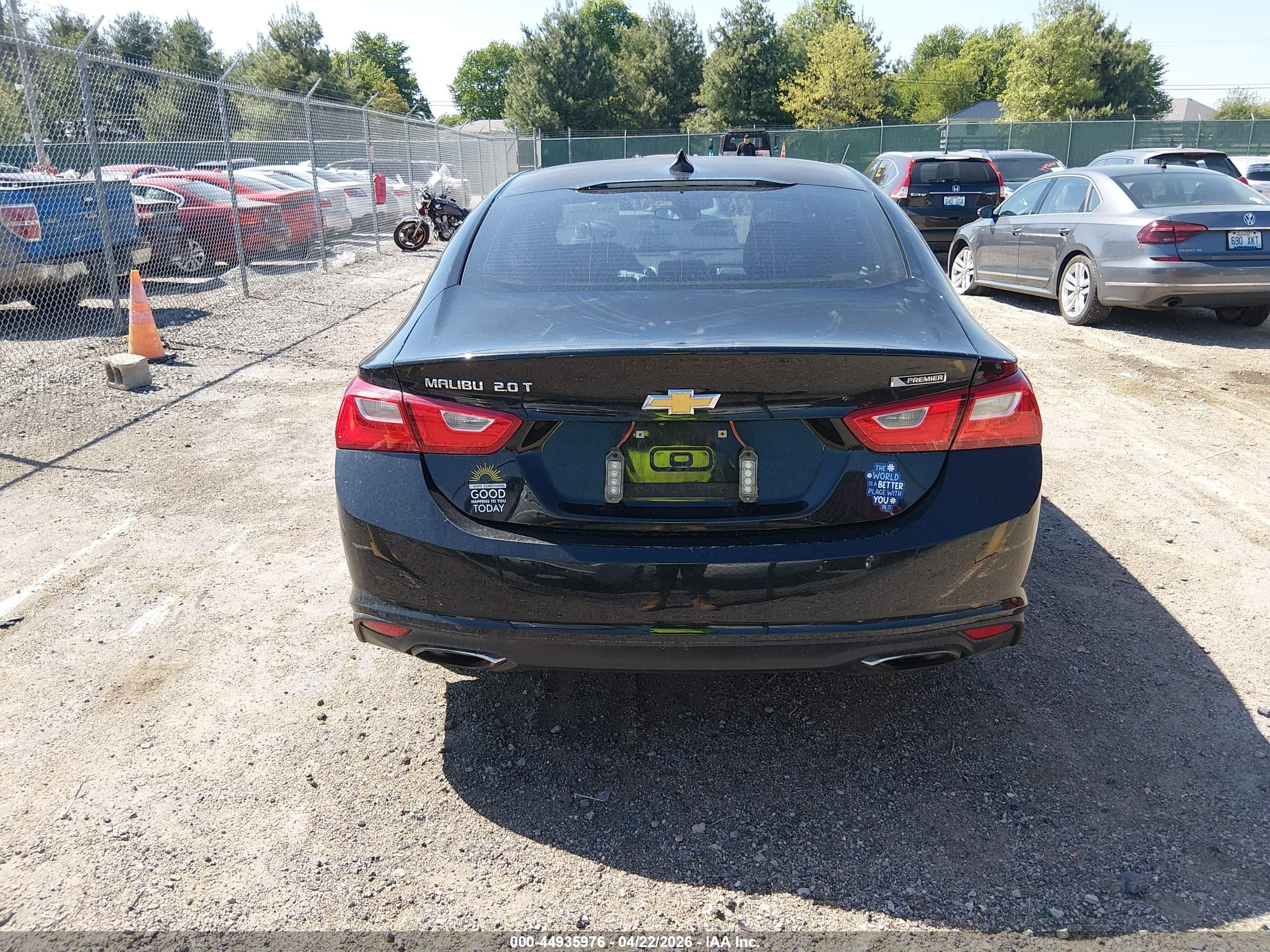 2016 Chevrolet Malibu Premier Black vin: 1G1ZH5SX4GF277791
