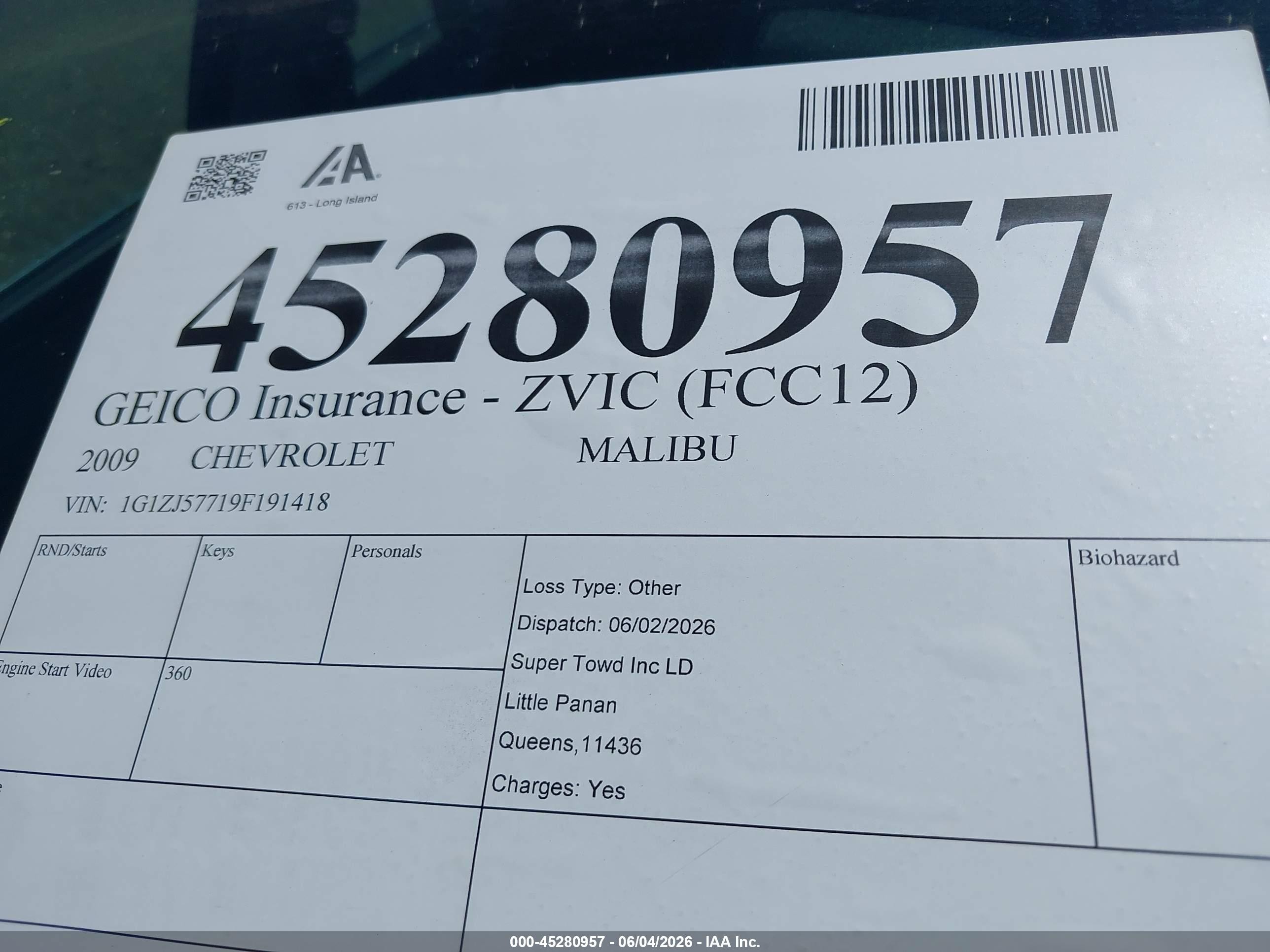 2009 Chevrolet Malibu Lt Синий vin: 1G1ZJ57719F191418