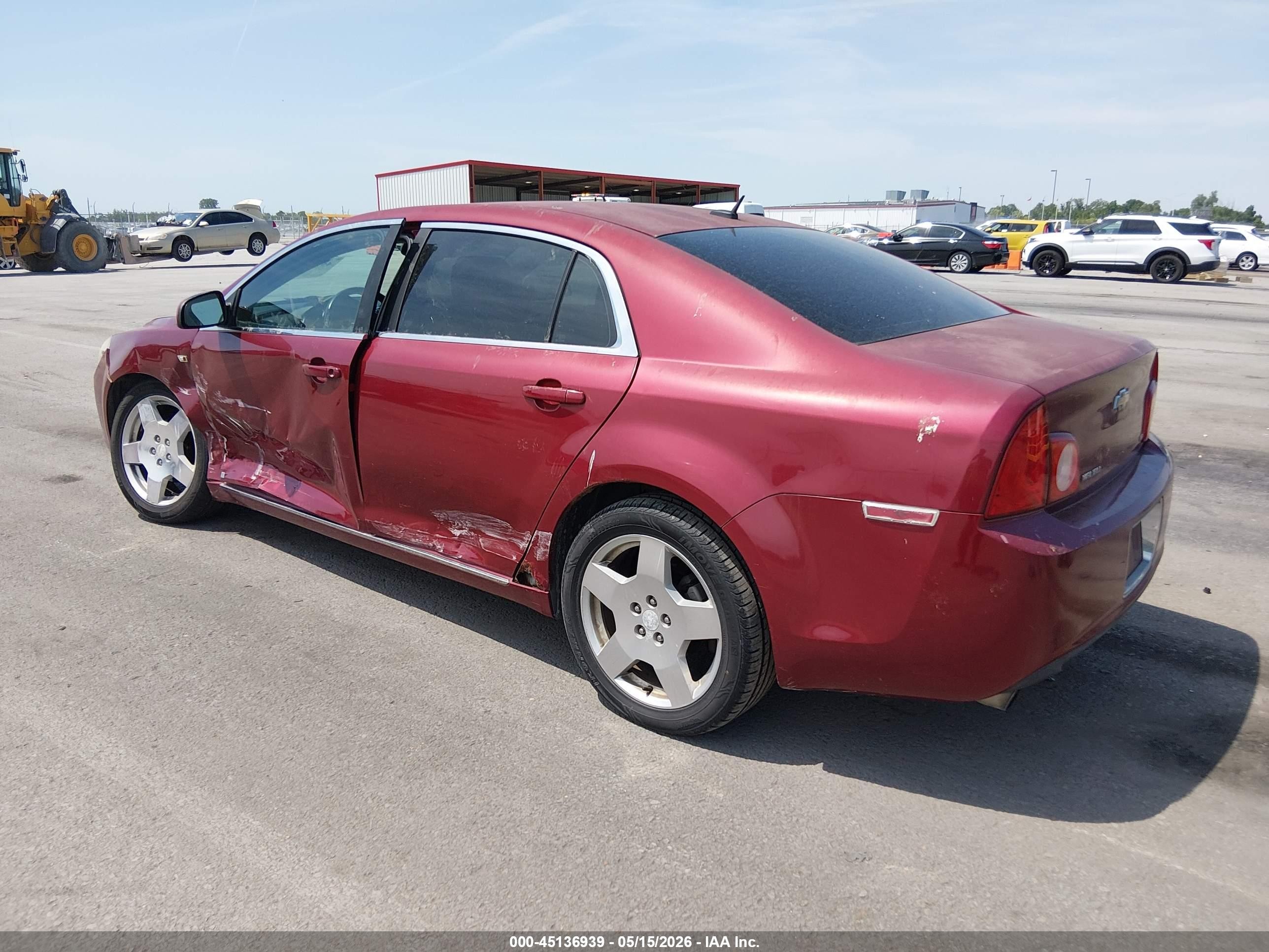 2008 Chevrolet Malibu Lt Red vin: 1G1ZJ57748F243560