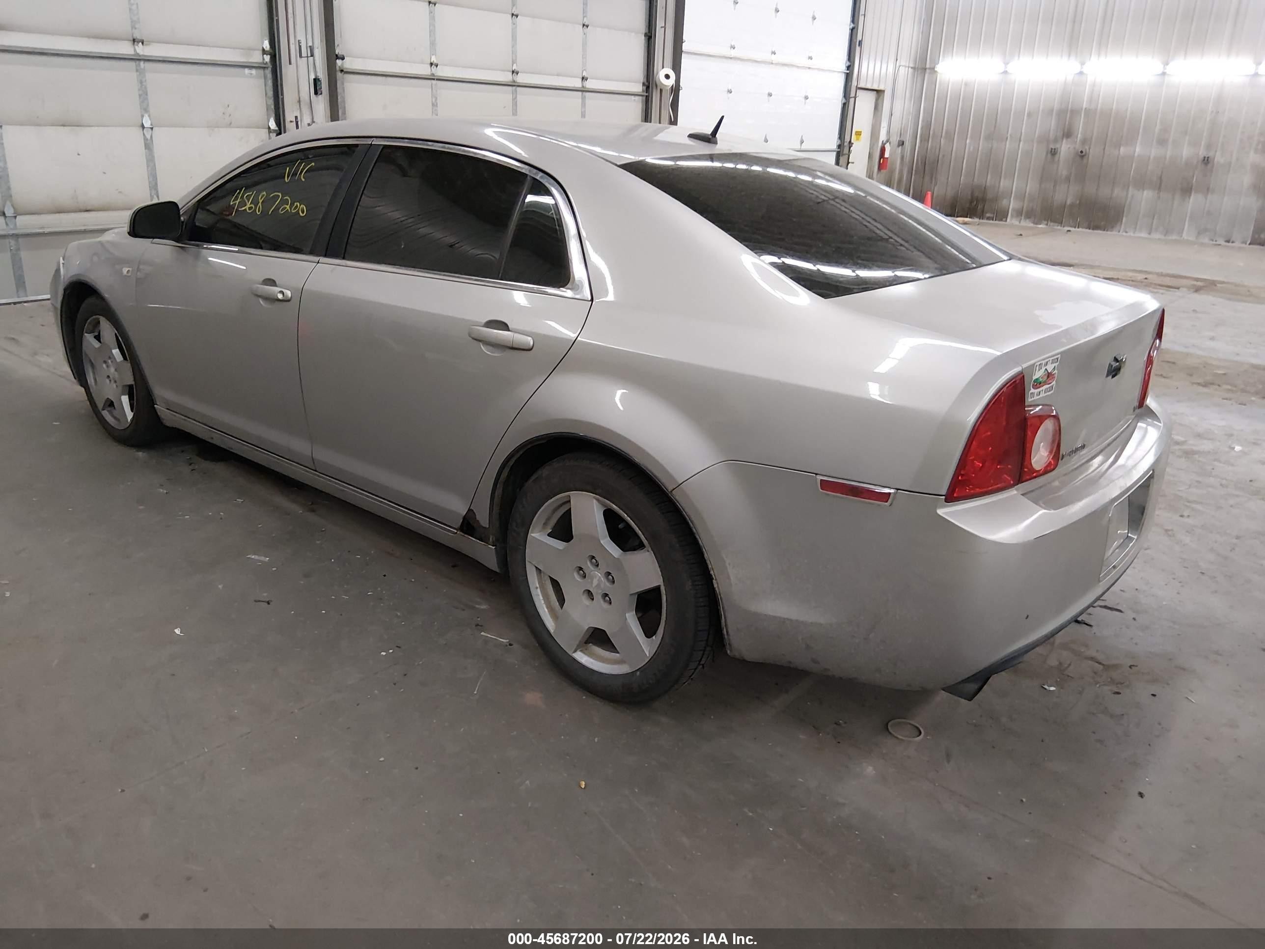 2008 Chevrolet Malibu Lt W/2lt Silver vin: 1G1ZJ57758F272842