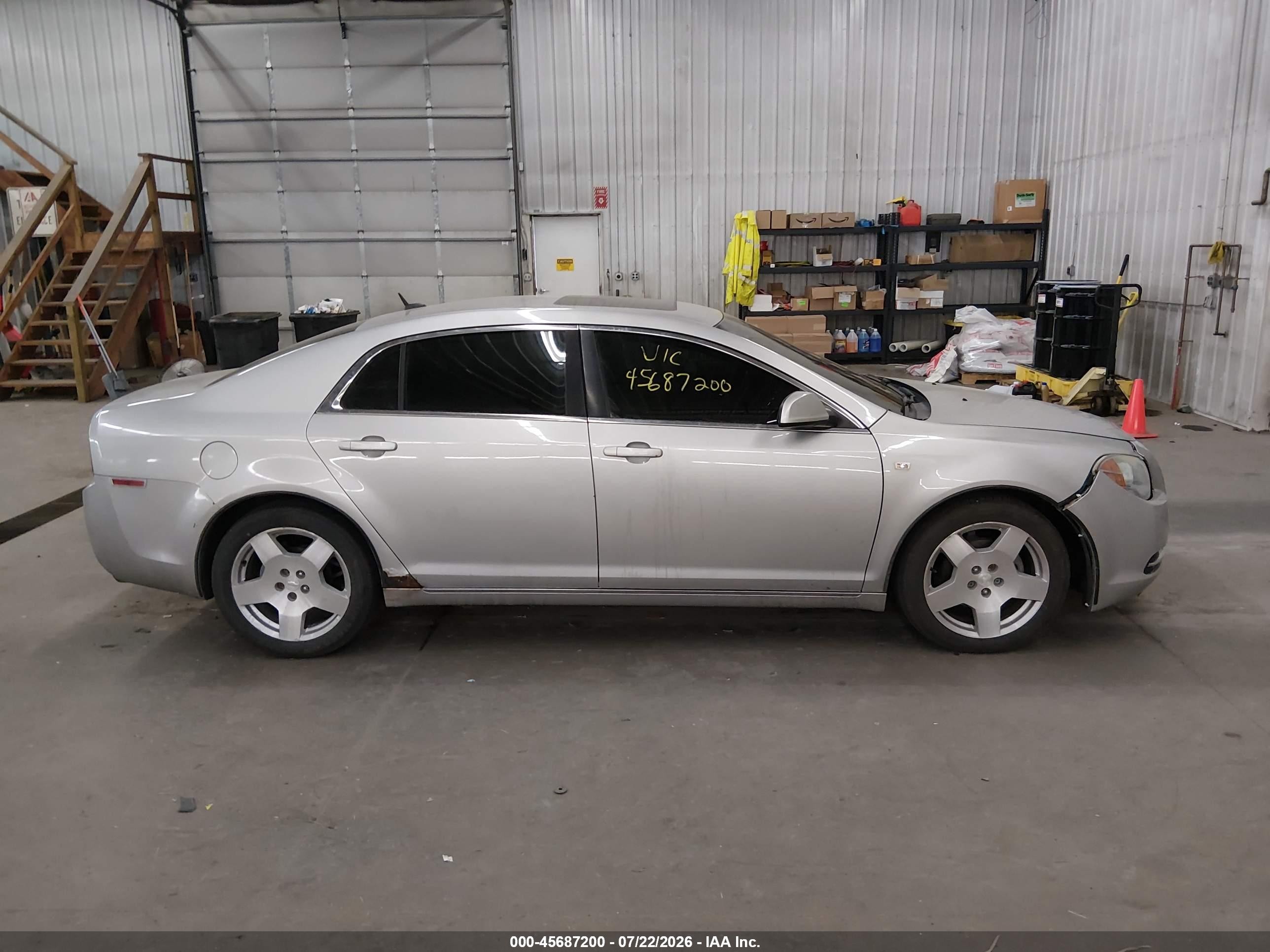 2008 Chevrolet Malibu Lt W/2lt Silver vin: 1G1ZJ57758F272842