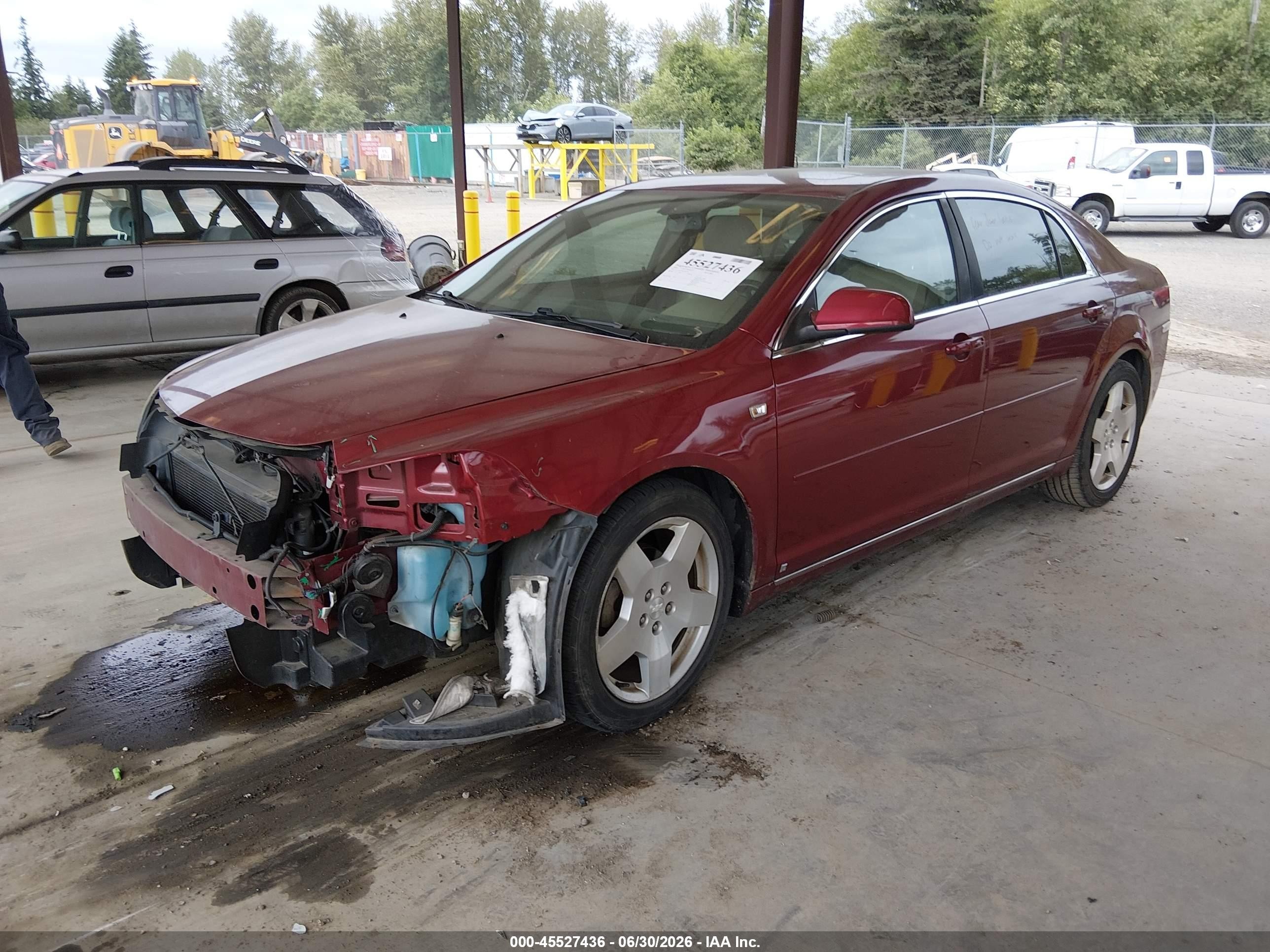 2008 Chevrolet Malibu Lt Бордовый vin: 1G1ZJ57758F295537