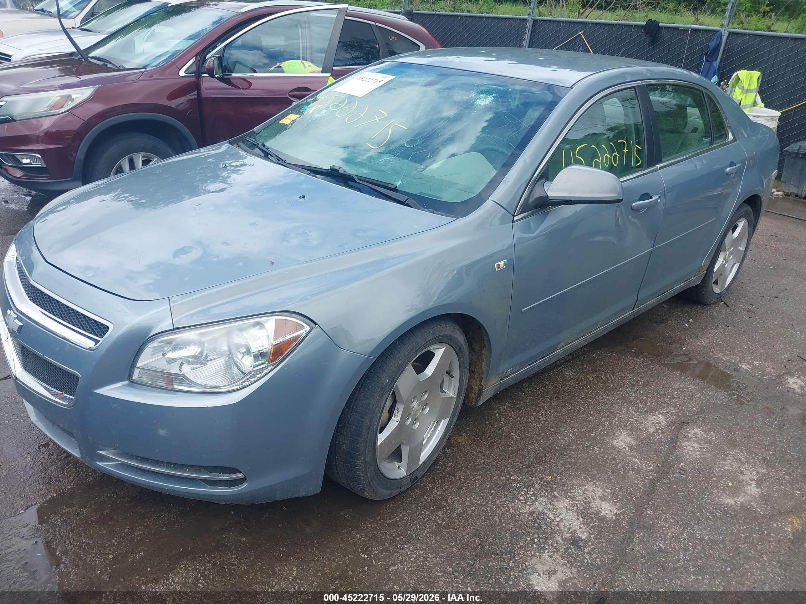 2008 Chevrolet Malibu Lt Light Blue vin: 1G1ZJ577684261165